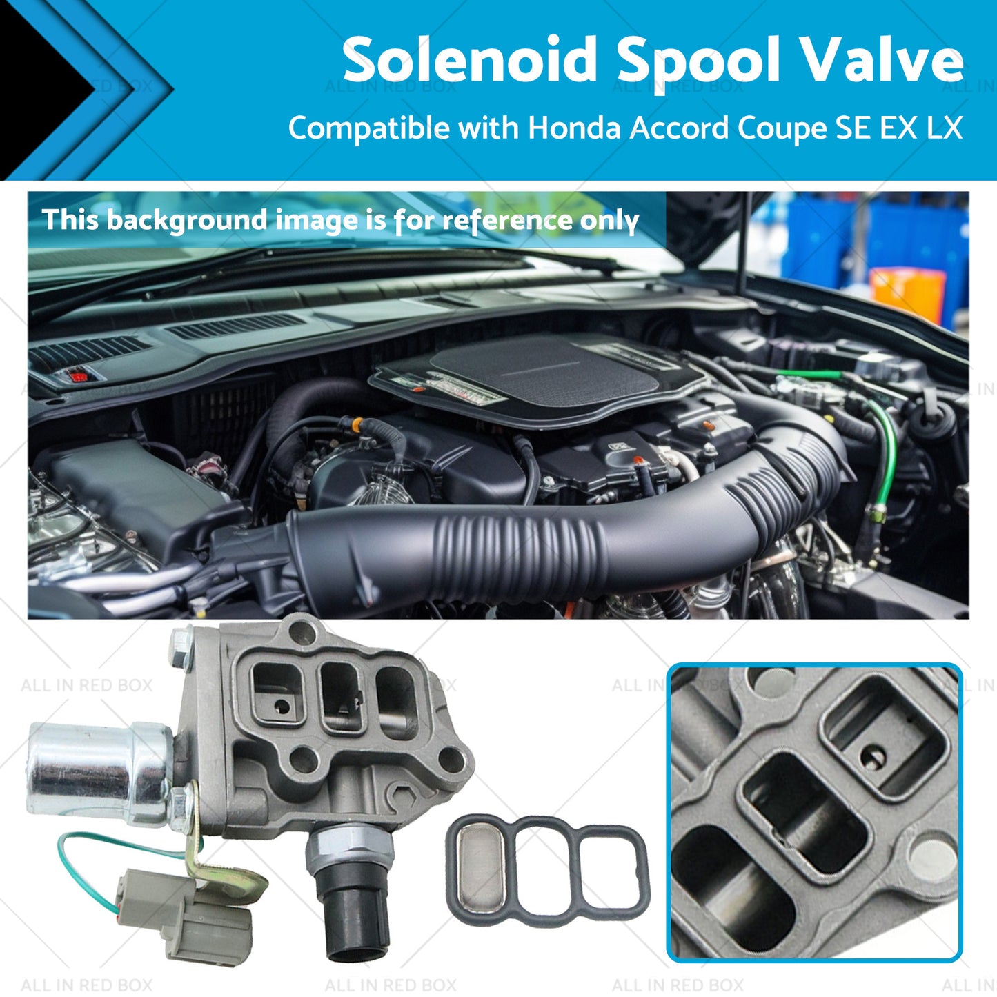 {{ Solenoid Spool Valve Suitable for Honda Accord Coupe SE EX LX 2002 15810-PAA-A01 }} - Buy Car Parts Online at {{ Kaka Auto Parts }}.