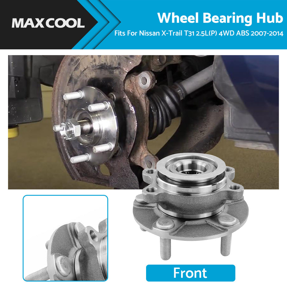 {{ Front Wheel Bearing Hub Fits For Nissan X-Trail T31 2. 5L P 4WD ABS 2007-2014 }} - Buy Car Parts Online at {{ Kaka Auto Parts }}.