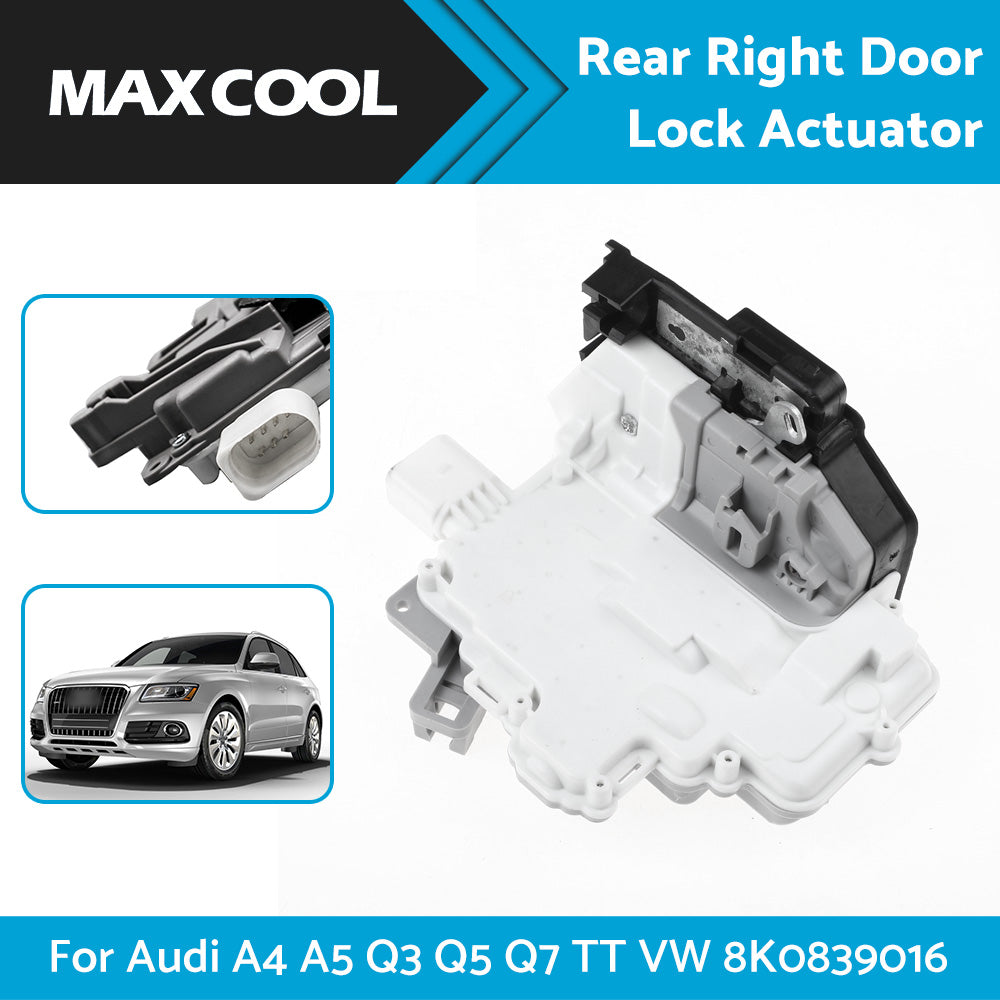 {{ Rear Right Door Lock Mechanism Actuator Fit Audi A4 A5 Q3 Q5 Q7 TT VW 8K0839016 }} - Buy Car Parts Online at {{ Kaka Auto Parts }}.