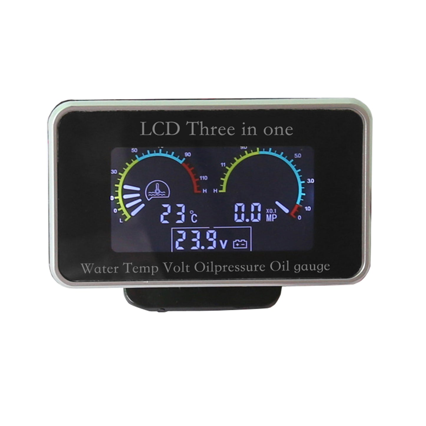 {{ 3in1 LCD Oil Pressure Gauge Monitor+Voltmeter+Water Temp Gauge 12V/24V Car Truck }} - Buy Car Parts Online at {{ Kaka Auto Parts }}.