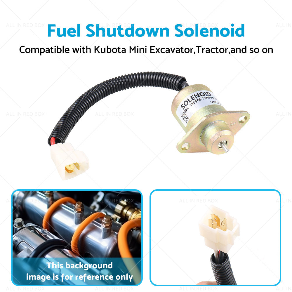 {{ 12V Shut Down Solenoid Suitable For Kubota B1700HSD 1503ES-12A5UC5S SA-4569-T }} - Buy Car Parts Online at {{ Kaka Auto Parts }}.