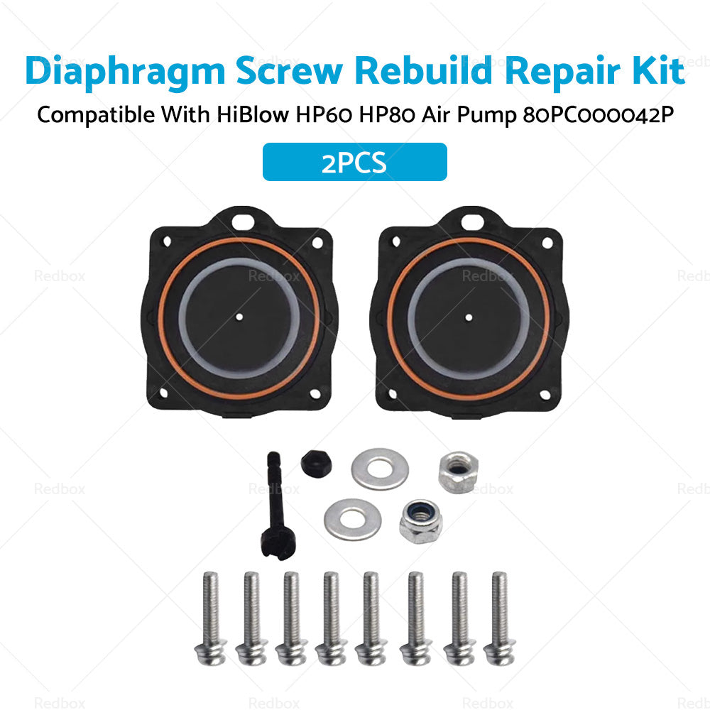 {{ Diaphragm Screw Rebuild Repair Kit Suitable for HiBlow HP60 HP80 Air Pump }} - Buy Car Parts Online at {{ Kaka Auto Parts }}.