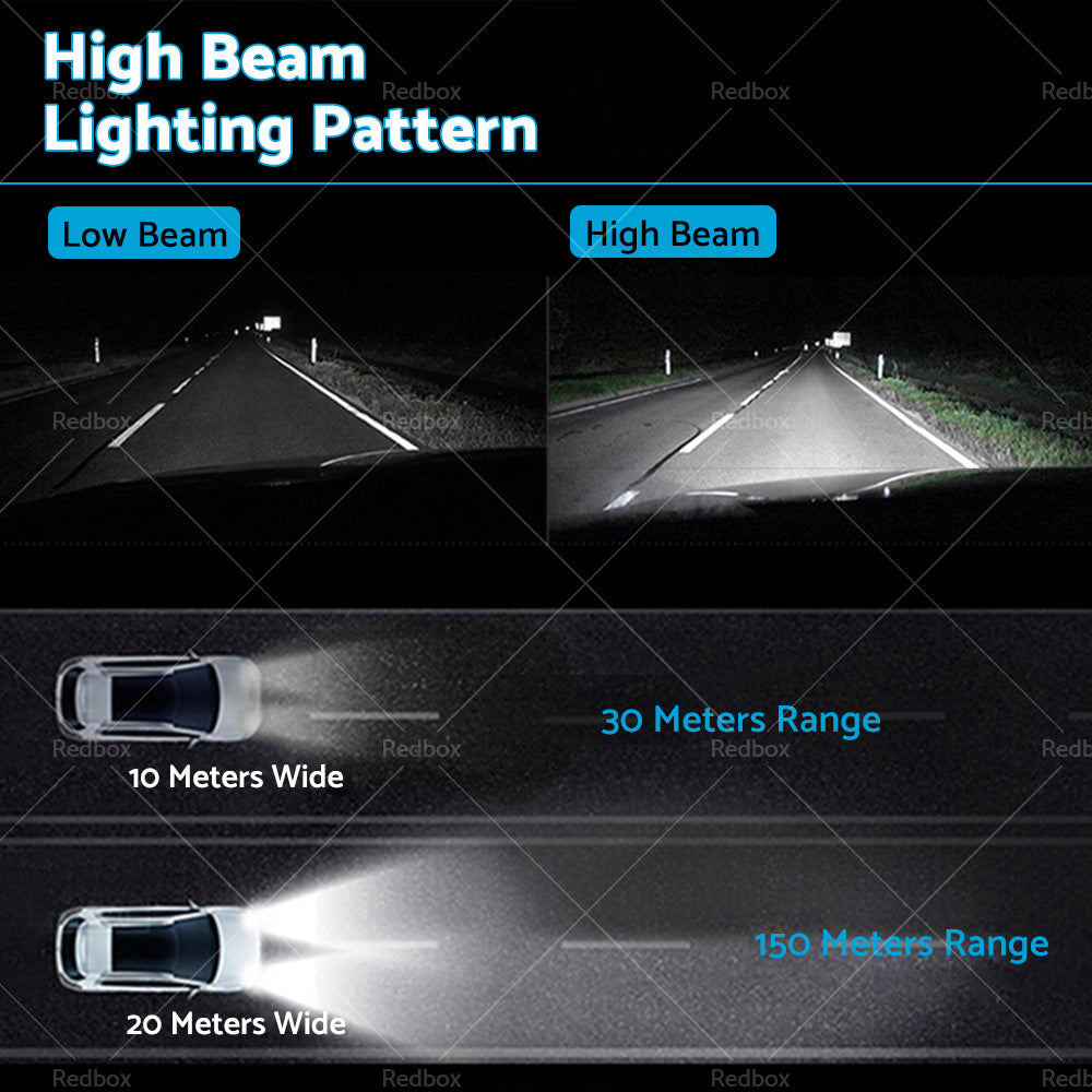 {{ 2x HB2 9003 H4 LED Headlight Globes Kit Hi or Low Beam 9000LM Brighter White }} - Buy Car Parts Online at {{ Kaka Auto Parts }}.