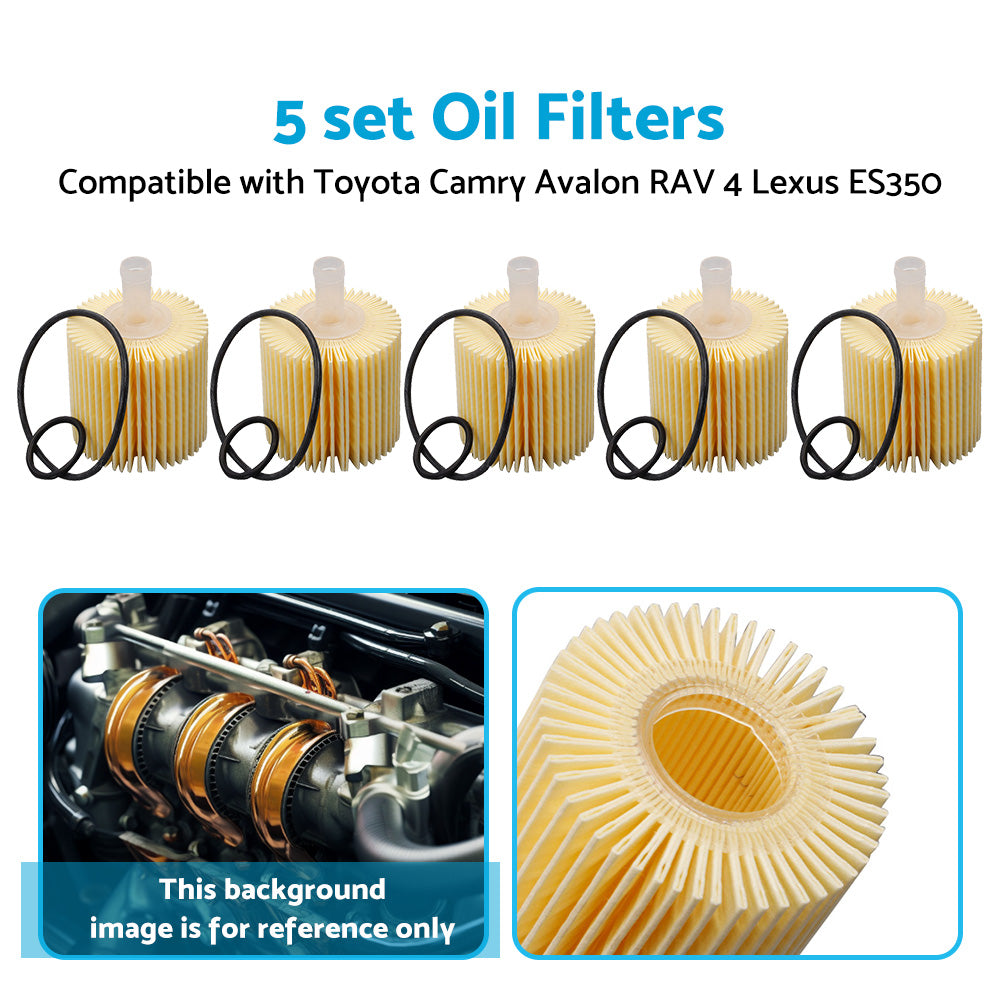 {{ 5PCS Oil Filter 04152-YZZA1 Suitable For Toyota Camry Kluger RAV 4 Lexus IS300h }} - Buy Car Parts Online at {{ Kaka Auto Parts }}.
