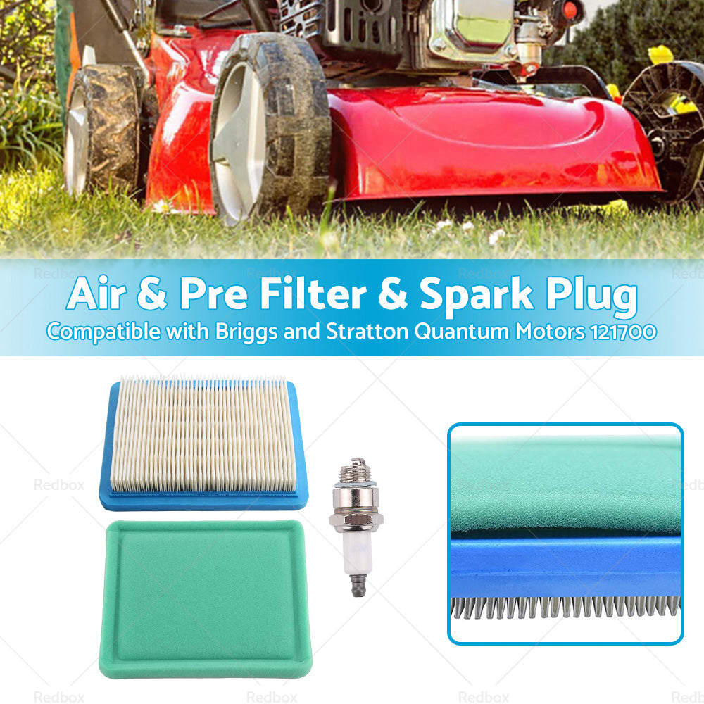 {{ Air Filter and Spark Plug Suitable For Briggs and Stratton Quantum Motors 121700 }} - Buy Car Parts Online at {{ Kaka Auto Parts }}.