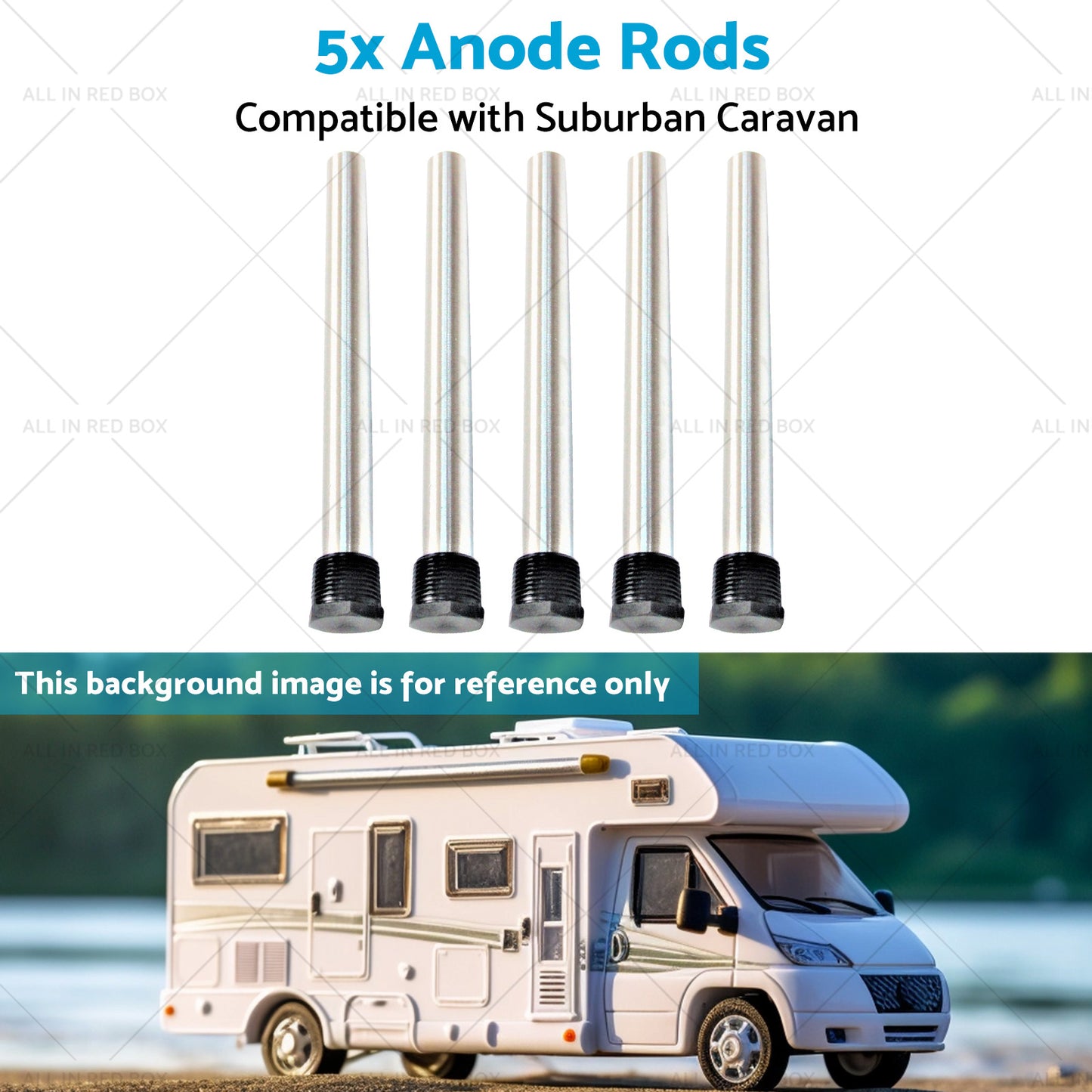 {{ 5x Anode Rods Suitable for Suburban Caravan Anodes SW6DEA Hot Water Service }} - Buy Car Parts Online at {{ Kaka Auto Parts }}.