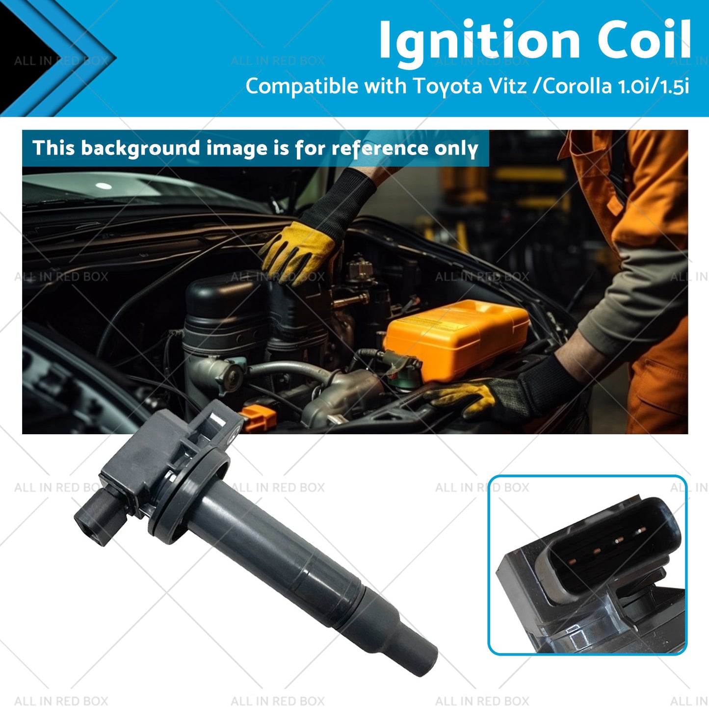 {{ 9091902240 Ignition Coil Suitable for Toyota Vitz 00 or Corolla 13 1. 0i or 1. 5i }} - Buy Car Parts Online at {{ Kaka Auto Parts }}.