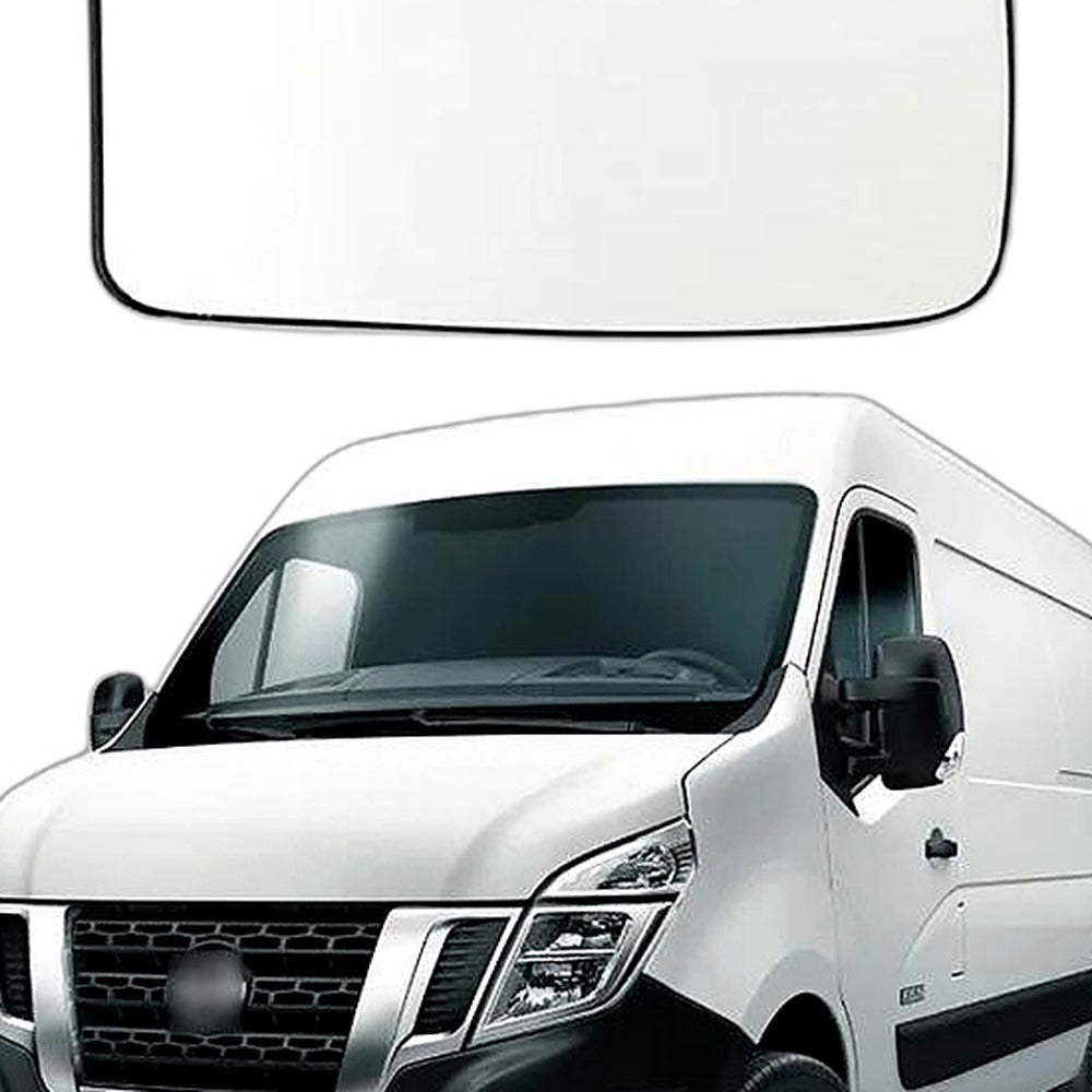 Mirror Glass Suitable for Nissan NV400 Renault Master Opel Movano Left Heated - XQ1