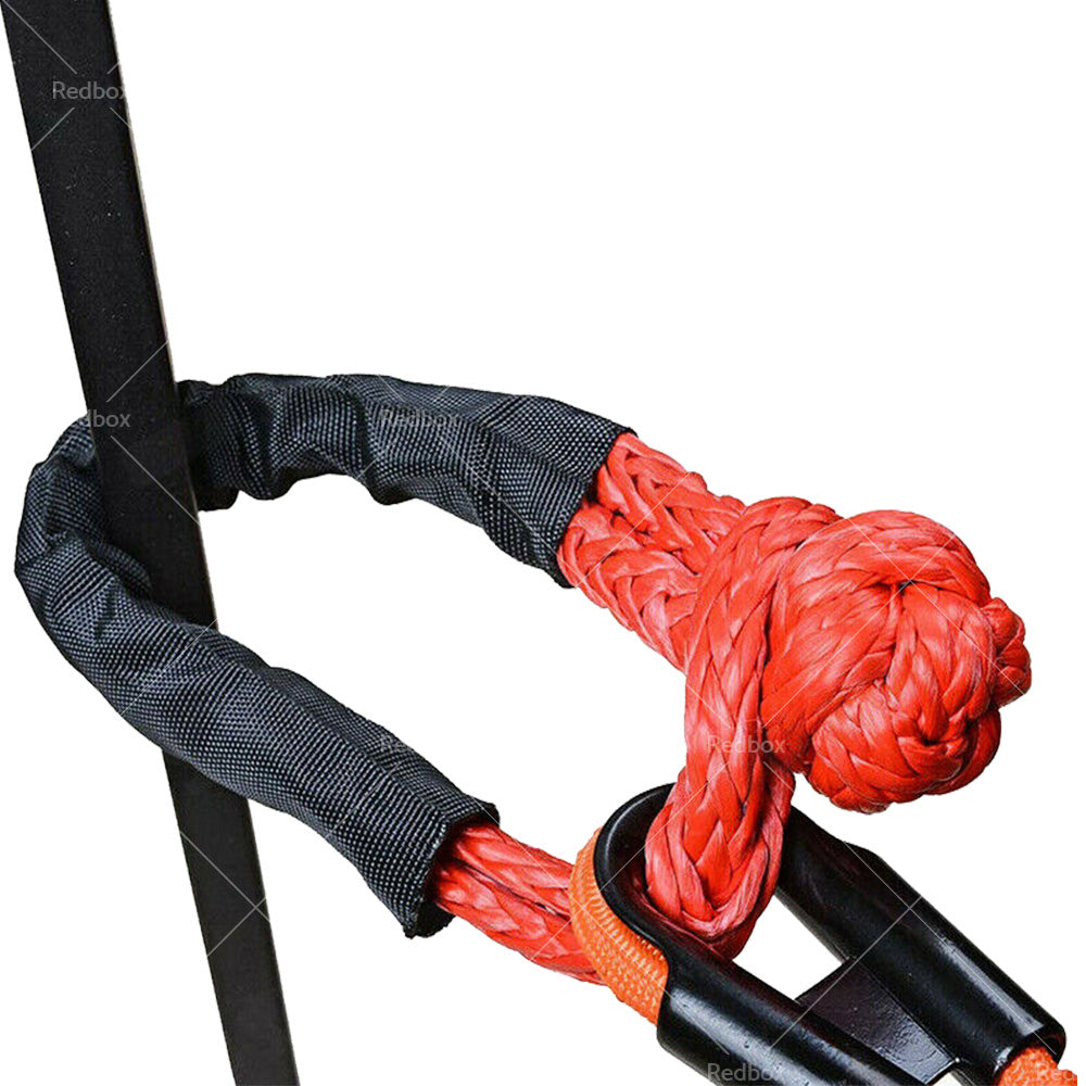 {{ Recovery Ring Snatch Block Pulley 37479lbs & Soft Shackle Tow Winch Rope Straps }} - Buy Car Parts Online at {{ Kaka Auto Parts }}.