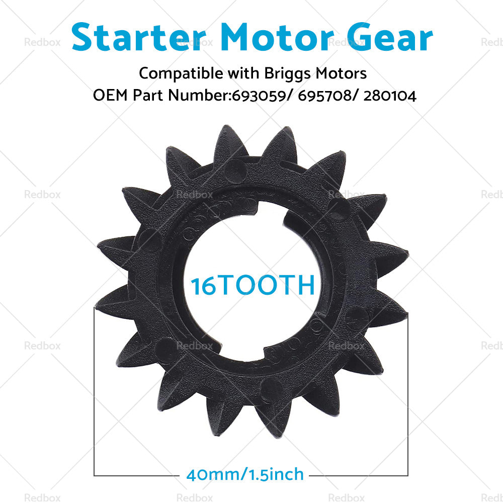 {{ 5x Starter Motor Gear Suitable For Briggs Motors 16 Tooth 693059 695708 280104 }} - Buy Car Parts Online at {{ Kaka Auto Parts }}.