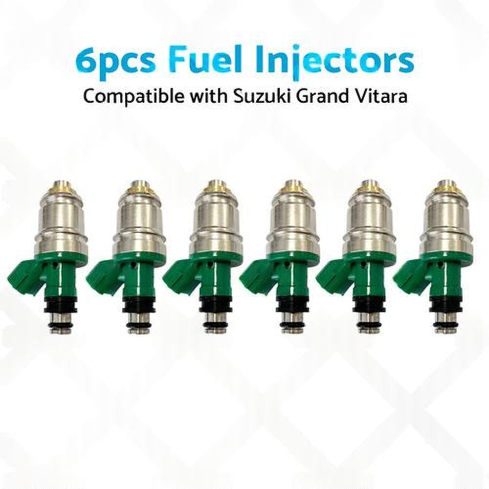 6x Fuel Injectors Suitable for Suzuki Grand Vitara 2.5L V6