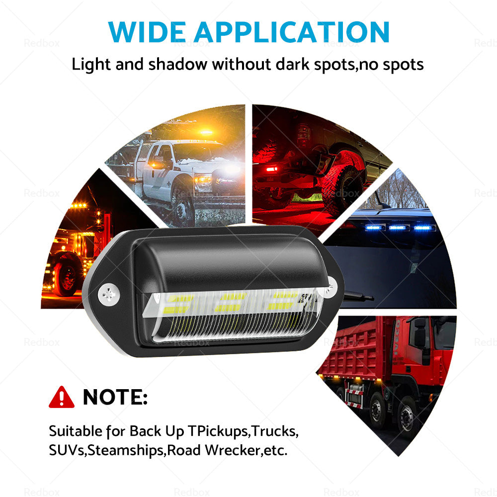 {{ 6LED License Number Plate Light Lamp Suitable For Truck SUV Trailer Lorry 12 24V }} - Buy Car Parts Online at {{ Kaka Auto Parts }}.