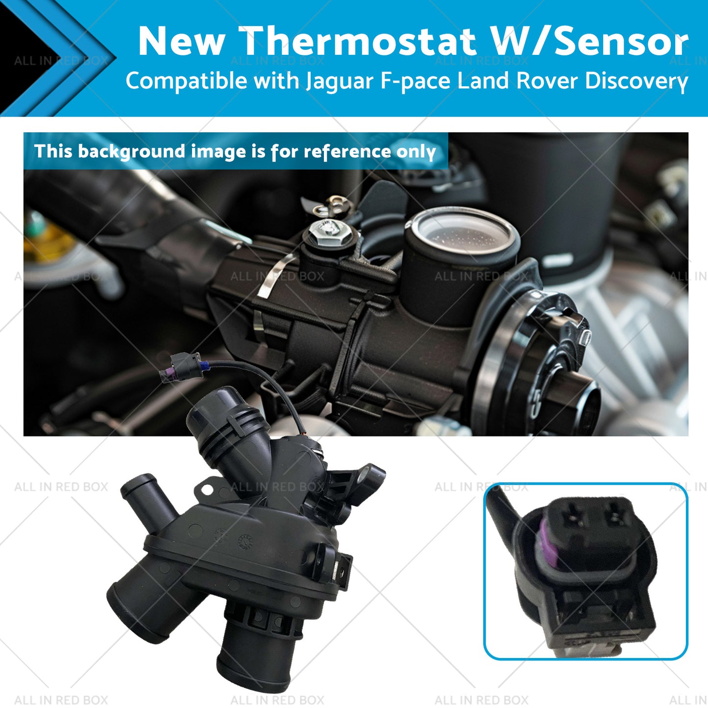 {{ New Thermostat W or Sensor Suitable for Jaguar F-pace Land Rover Discovery 17-20 }} - Buy Car Parts Online at {{ Kaka Auto Parts }}.