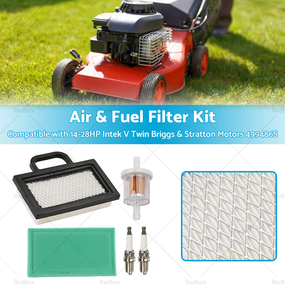 {{ Air Fuel and Filter Kit Suitable For Intek V Twin Briggs and Stratton Motors 499486S }} - Buy Car Parts Online at {{ Kaka Auto Parts }}.