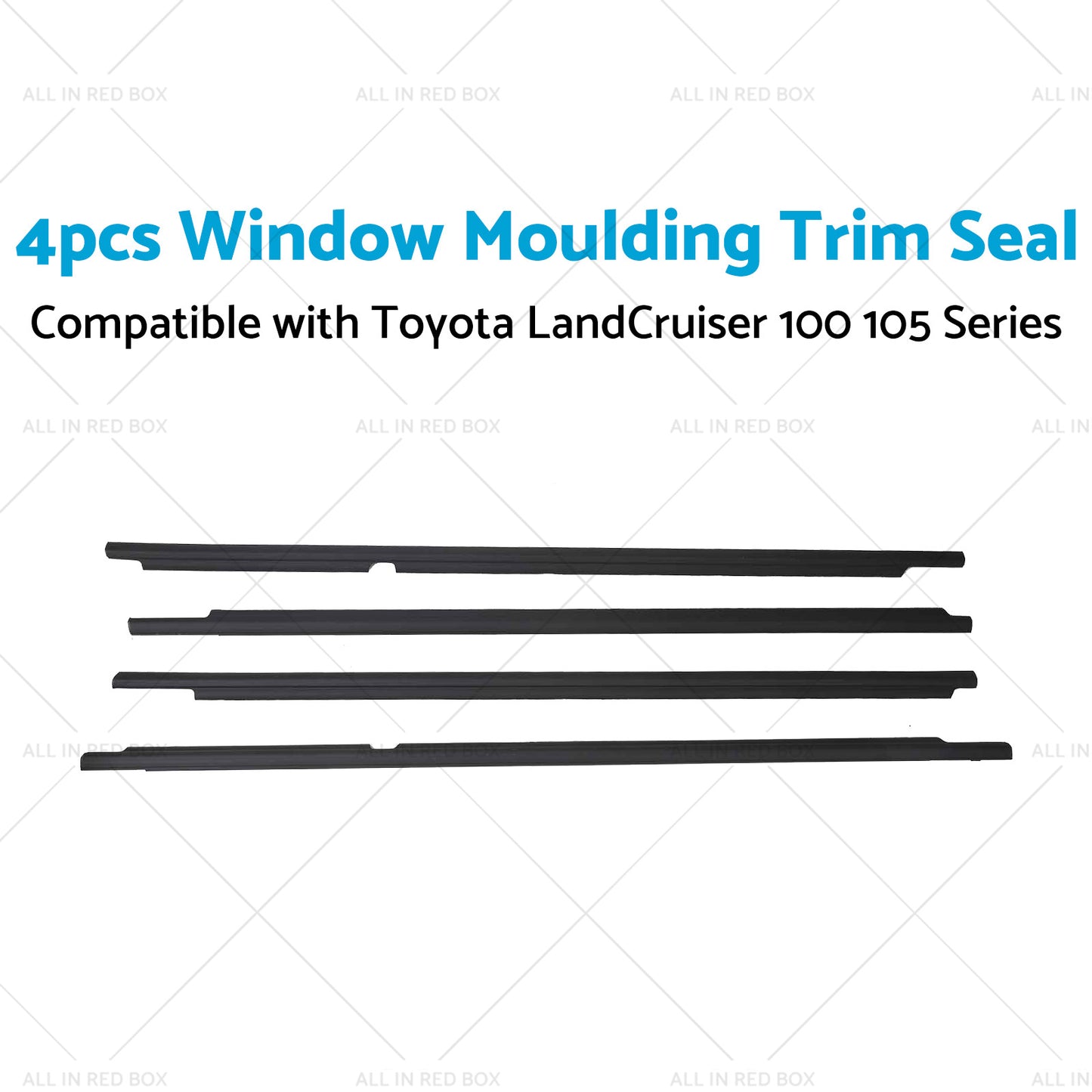 {{ Black Weatherstrips Suitable For Toyota LandCruiser 100 105 Series Side Door 4pc }} - Buy Car Parts Online at {{ Kaka Auto Parts }}.