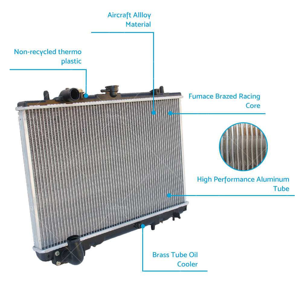 {{ 26mm Radiator Suitable For Mitsubishi Triton MK V6 3. 0 Petrol 1996-2006 AT MT }} - Buy Car Parts Online at {{ Kaka Auto Parts }}.