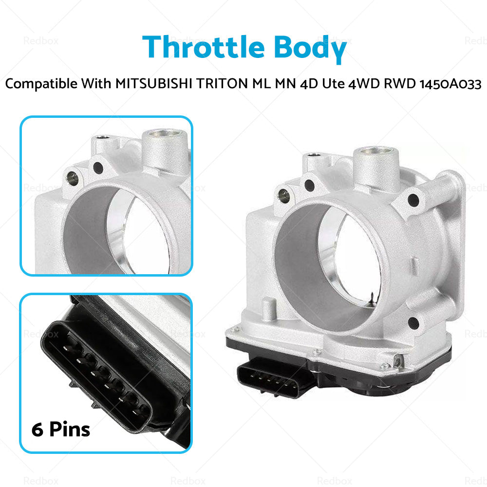 {{ Throttle Body 1450A033 Suitable For MITSUBISHI TRITON ML MN 4D Ute 4WD RWD }} - Buy Car Parts Online at {{ Kaka Auto Parts }}.