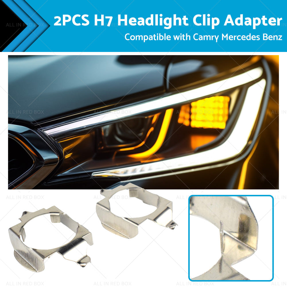 {{ 1 Pair LED Headlight H7 Clip Adapter Holder Suitable for Camry Mercedes Benz }} - Buy Car Parts Online at {{ Kaka Auto Parts }}.