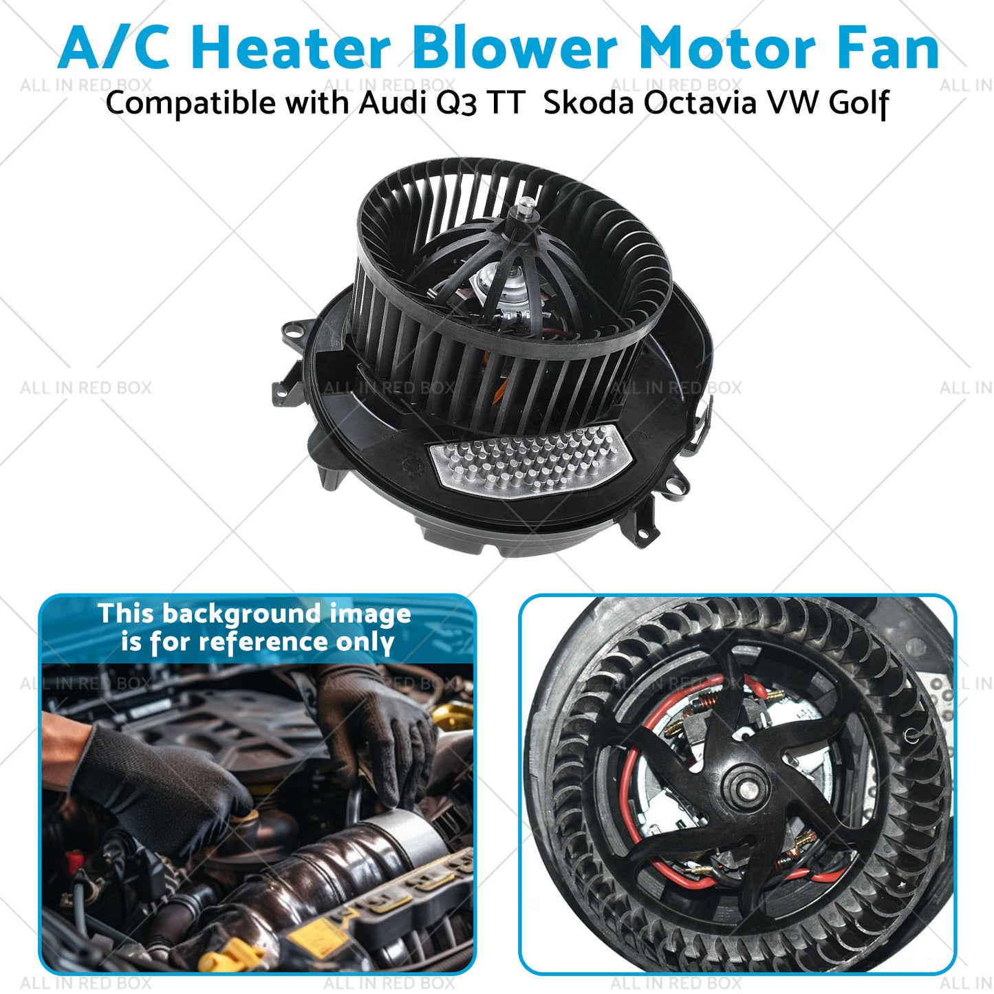 {{ A or C Heater Blower Motor Fan Suitablefor Audi A3 TT VW Golf Passat Jetta Scirocco }} - Buy Car Parts Online at {{ Kaka Auto Parts }}.