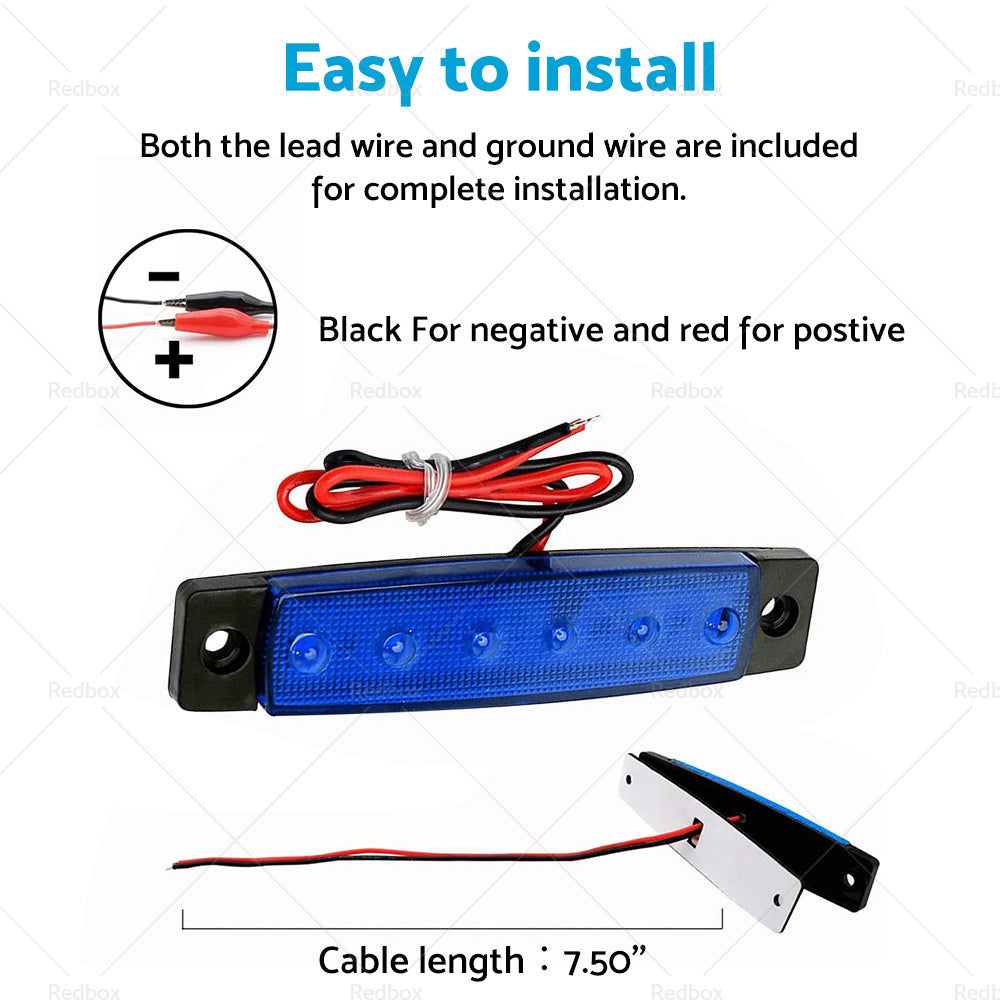 {{ 1x For 12V Marine Boat LED Deck Courtesy Lights Waterproof Stern Transom Light }} - Buy Car Parts Online at {{ Kaka Auto Parts }}.