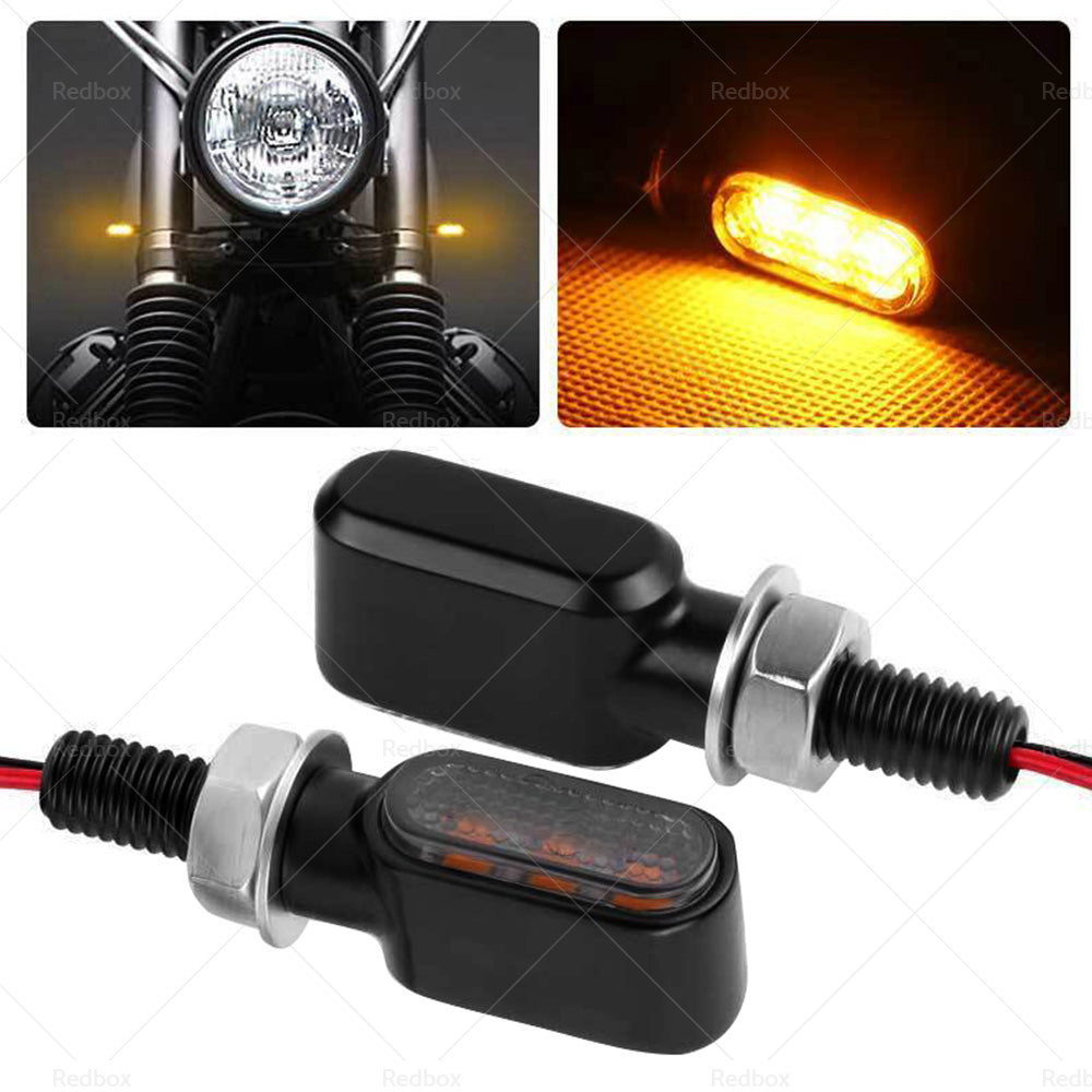 {{ 4x Motorcycle Indicators Turn Signal Blinkers Amber Mini LED Light Universal AU }} - Buy Car Parts Online at {{ Kaka Auto Parts }}.