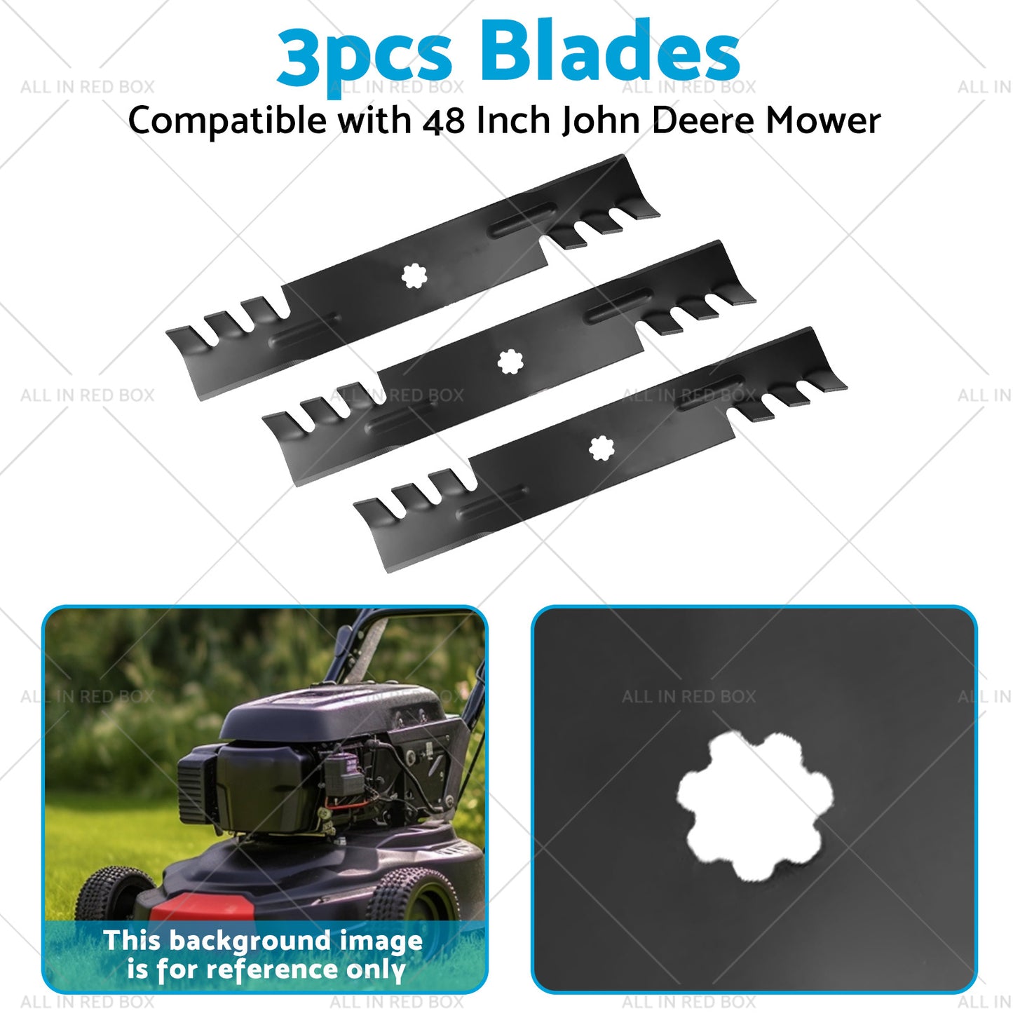 {{ Blade Set for 48 inch John Deere Mower 155C LA130 LA140 Gx21784 Gx21786 GY20852 }} - Buy Car Parts Online at {{ Kaka Auto Parts }}.