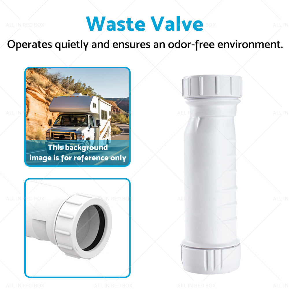 {{ Waterless Self Sealing Waste Valve Inline Trap Bath Basin Caravan RV }} - Buy Car Parts Online at {{ Kaka Auto Parts }}.