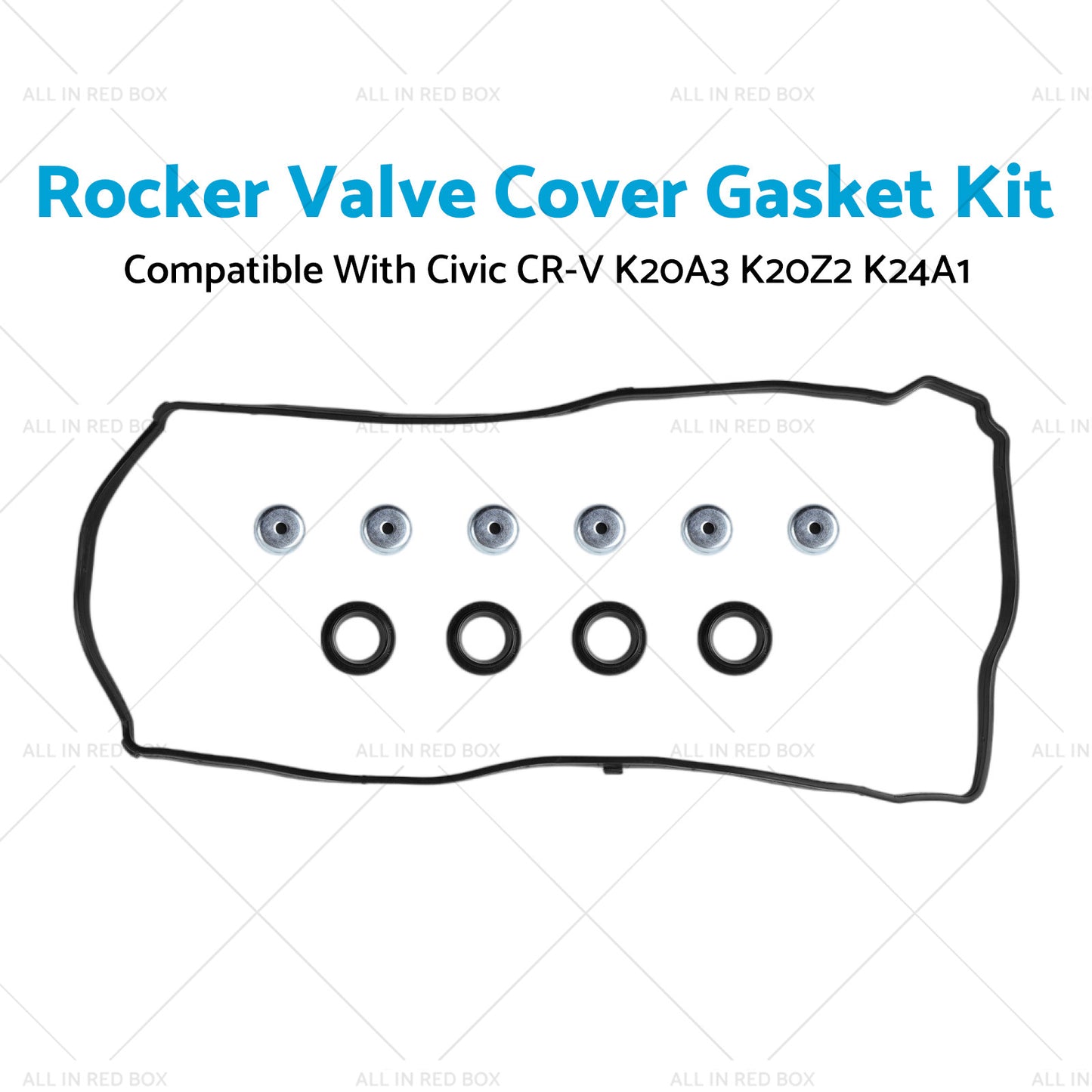 {{ Rocker Valve Cover Gasket Kit Silicone Suitable For Honda Integra DC5 K20A K20Z }} - Buy Car Parts Online at {{ Kaka Auto Parts }}.