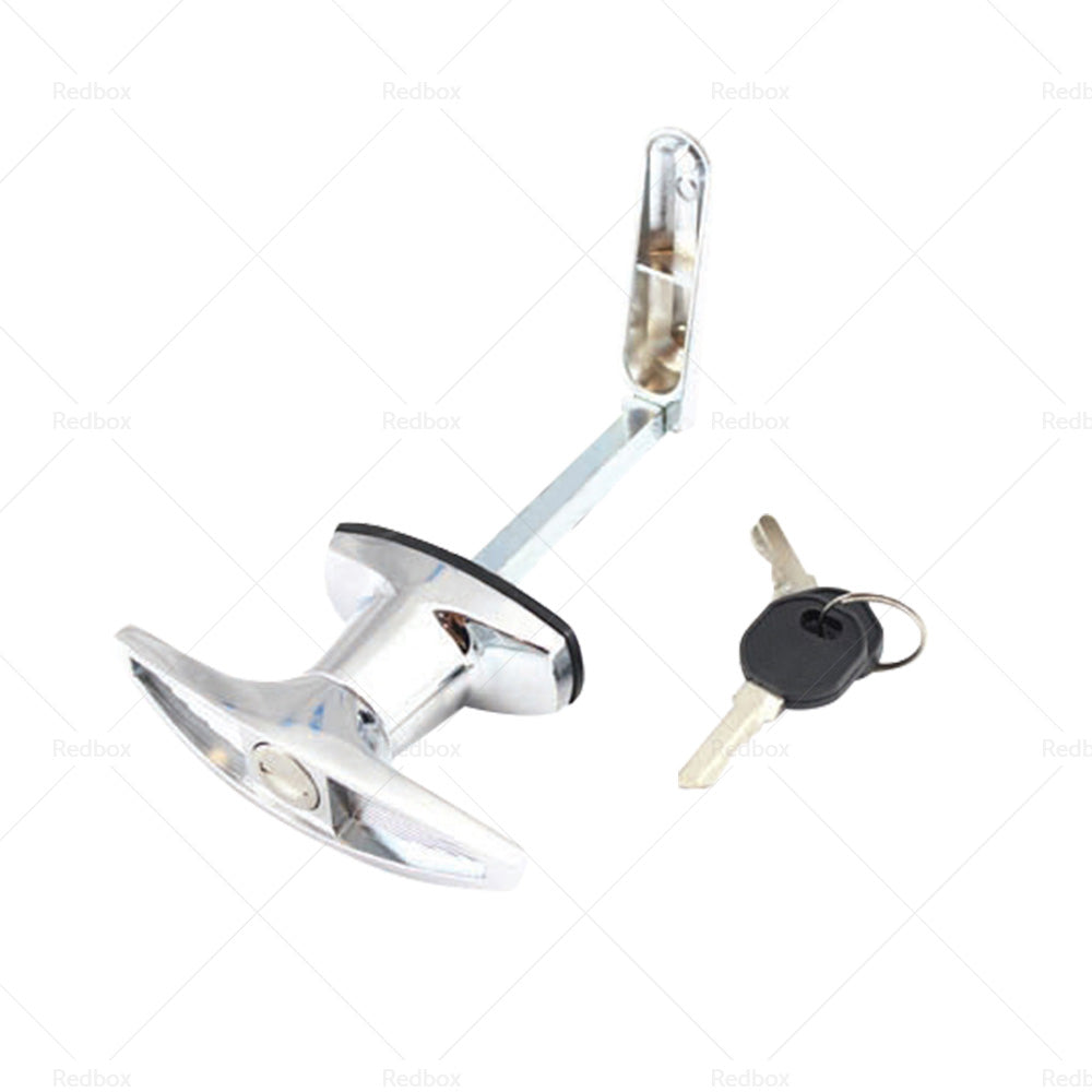 {{ 2 Set Chrome Rear Fixing T Handle Lock W or Key For Trailer Caravan Canopy Toolbox }} - Buy Car Parts Online at {{ Kaka Auto Parts }}.