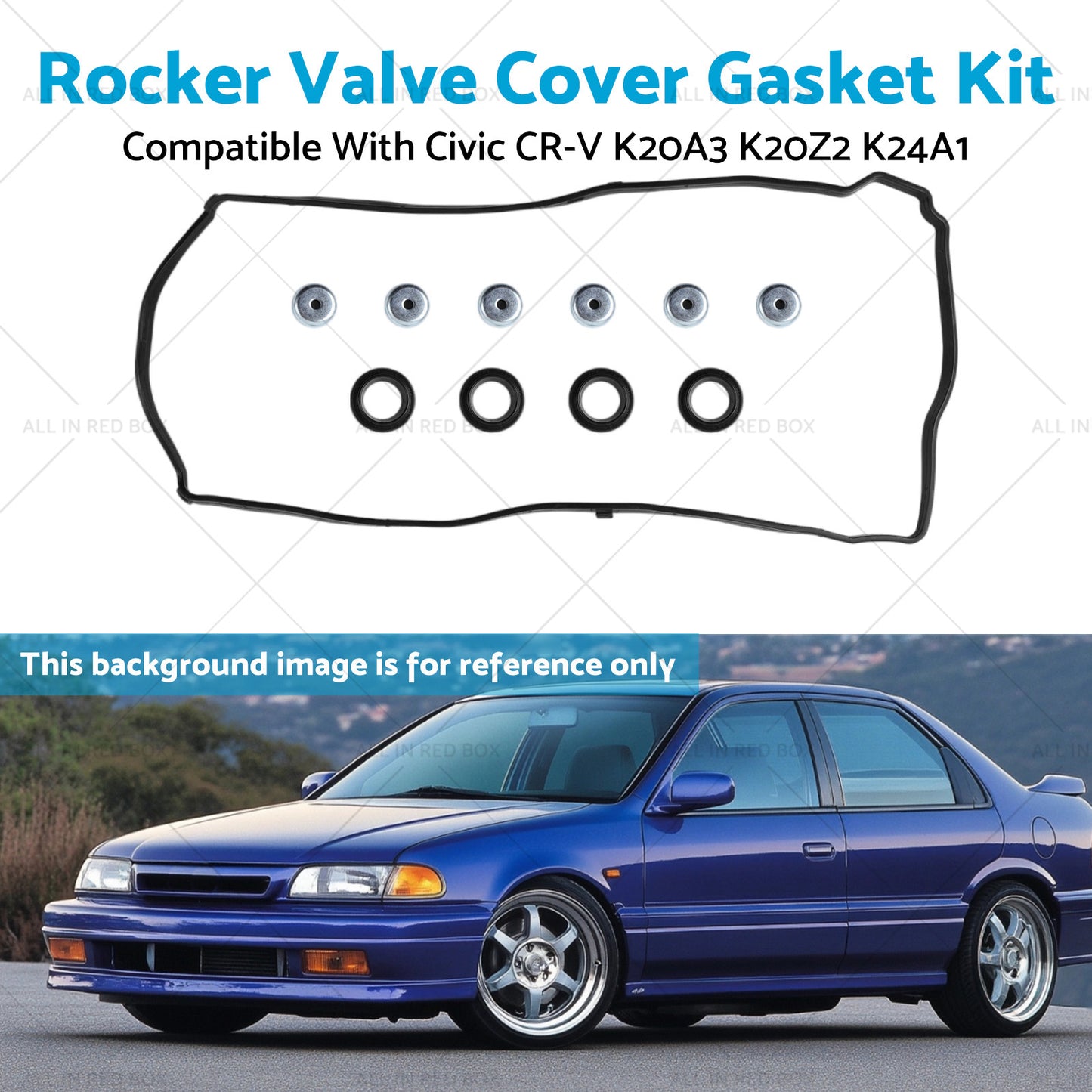 {{ Rocker Valve Cover Gasket Kit Silicone Suitable For Honda Integra DC5 K20A K20Z }} - Buy Car Parts Online at {{ Kaka Auto Parts }}.
