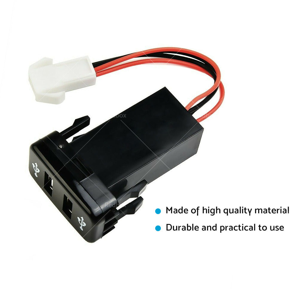 {{ Dual USB Socket Audio Charger Suitable For Toyota Hilux Prado Land Cruiser }} - Buy Car Parts Online at {{ Kaka Auto Parts }}.