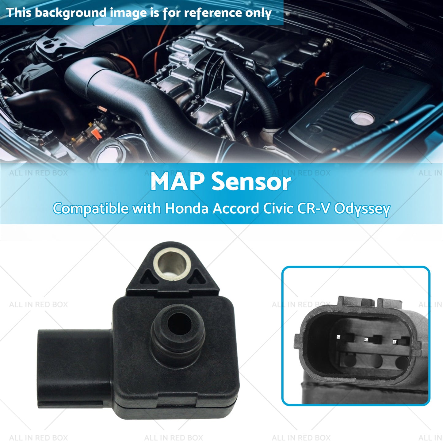{{ 37830PGKA01 MAP Sensor Suitable for Honda Accord Civic CR-V Odyssey Acura MDX }} - Buy Car Parts Online at {{ Kaka Auto Parts }}.