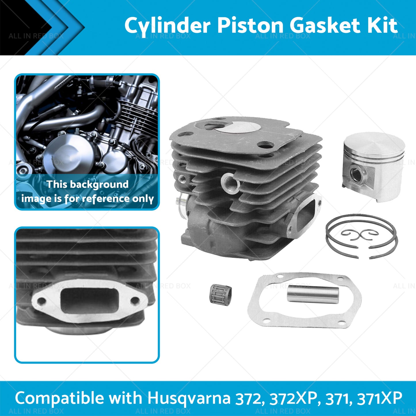 {{ 50mm Cylinder Piston Kit Suitable For Husqvarna-372 372XP 371 371XP 365 Chainsaw }} - Buy Car Parts Online at {{ Kaka Auto Parts }}.