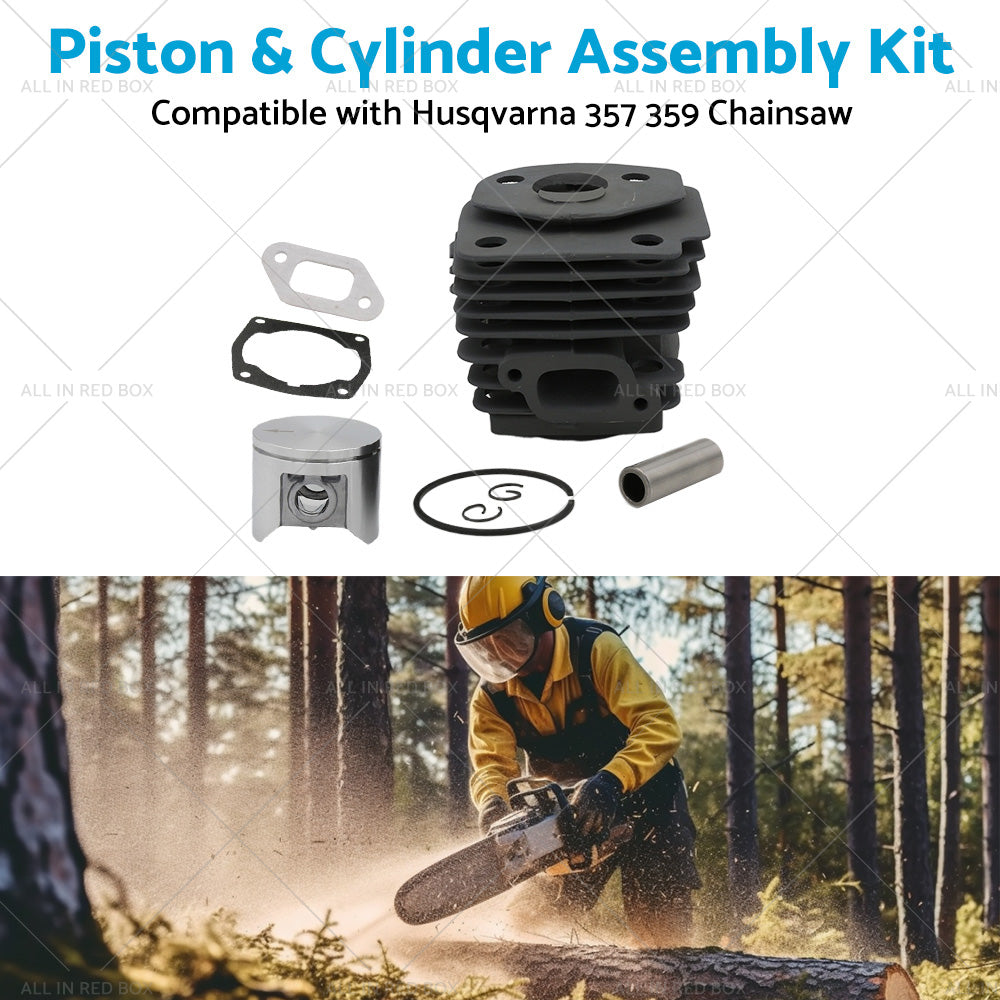 {{ Piston and Cylinder Assembly Kit Suitable for Husqvarna 357 359 Chainsaw 47mm }} - Buy Car Parts Online at {{ Kaka Auto Parts }}.