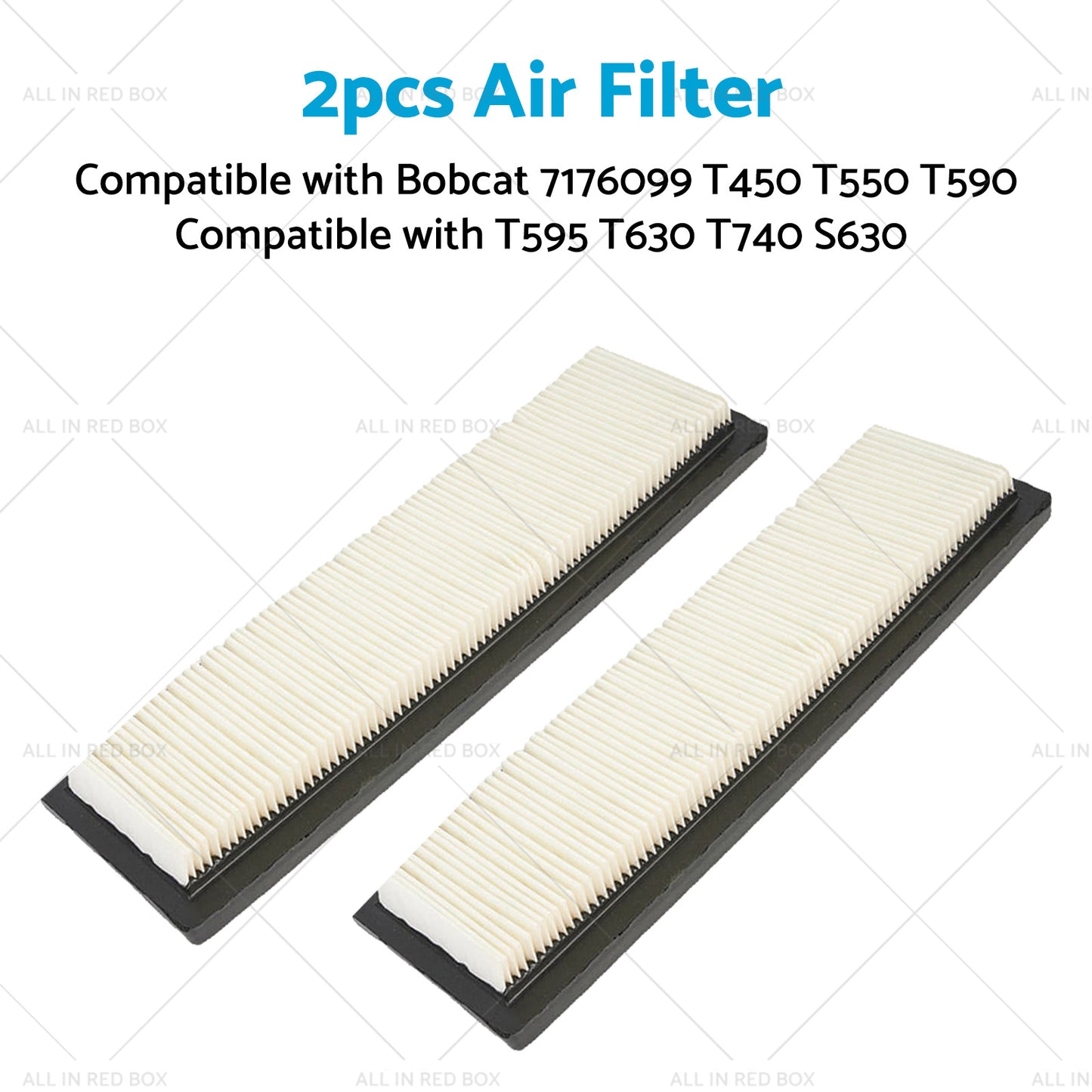 {{ 2X Air Filter SuitableFor Bobcat 7176099 T450 T550 T590 T595 T630 T740 S630 S650 }} - Buy Car Parts Online at {{ Kaka Auto Parts }}.
