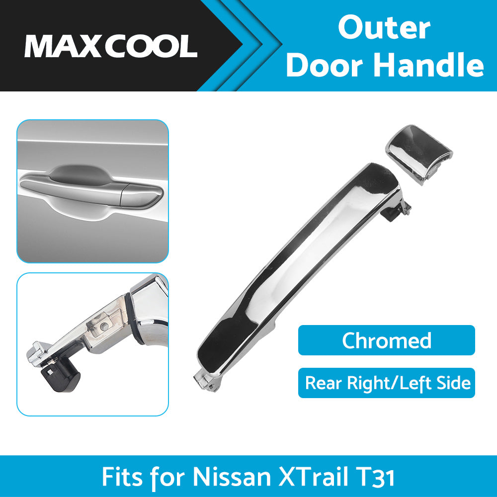{{ For Nissan XTrail T31 2007-2013 REAR LH Left or RH Right Outer Door Handle Chrome }} - Buy Car Parts Online at {{ Kaka Auto Parts }}.