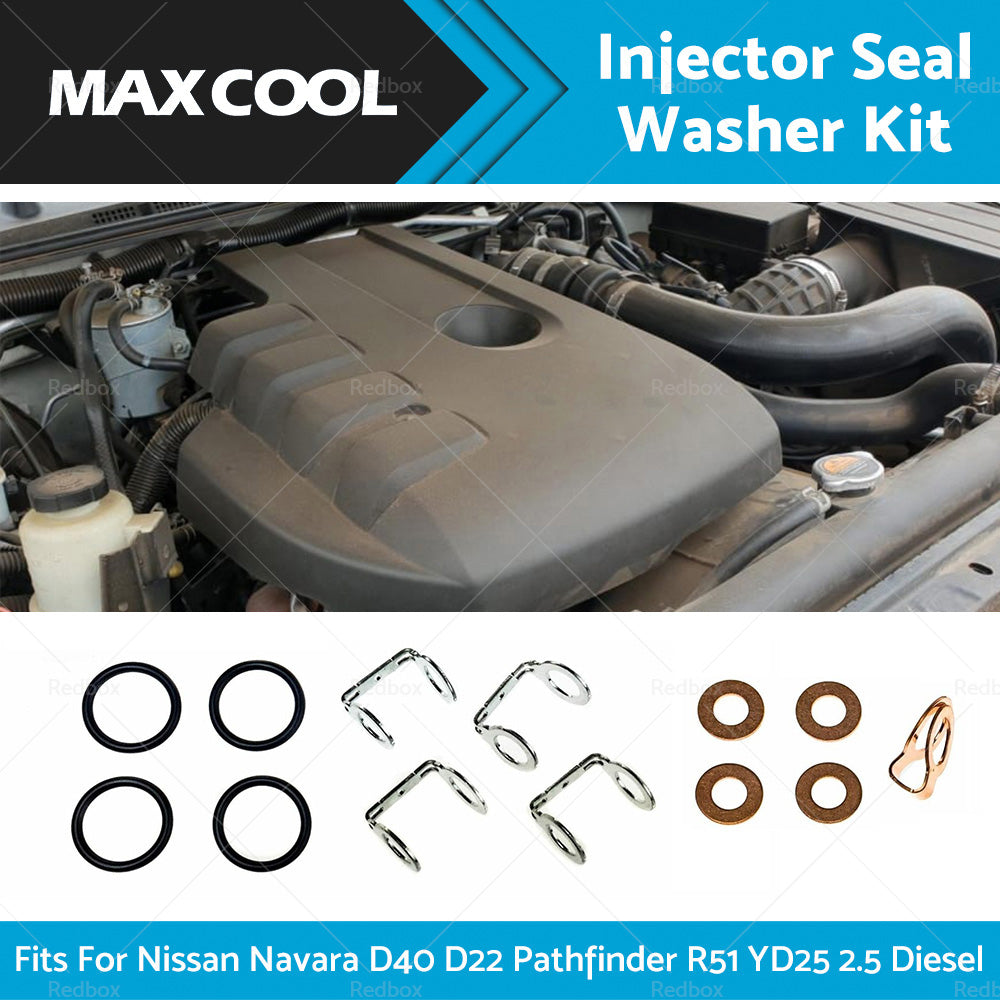 {{ Injector Seal Washer Kit Fits For Nissan Navara D40 D22 Pathfinder R51 YD25 2. 5 }} - Buy Car Parts Online at {{ Kaka Auto Parts }}.