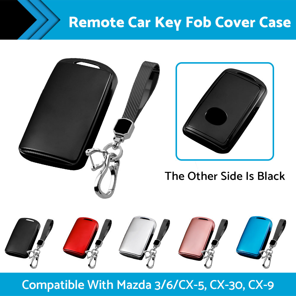 {{ Remote Car Key Fob Cover Case Shell Keychain Suitable For Mazda 3/6/CX-5, CX-30, CX-9 }} - Buy Car Parts Online at {{ Kaka Auto Parts }}.