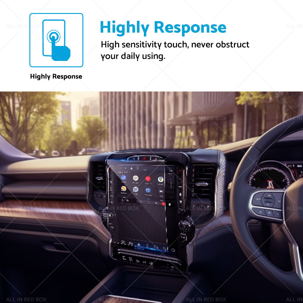 {{ Car Touch Screen Protector Tempered Glass Film 12inch Suitable For RAM 1500 20-22 }} - Buy Car Parts Online at {{ Kaka Auto Parts }}.