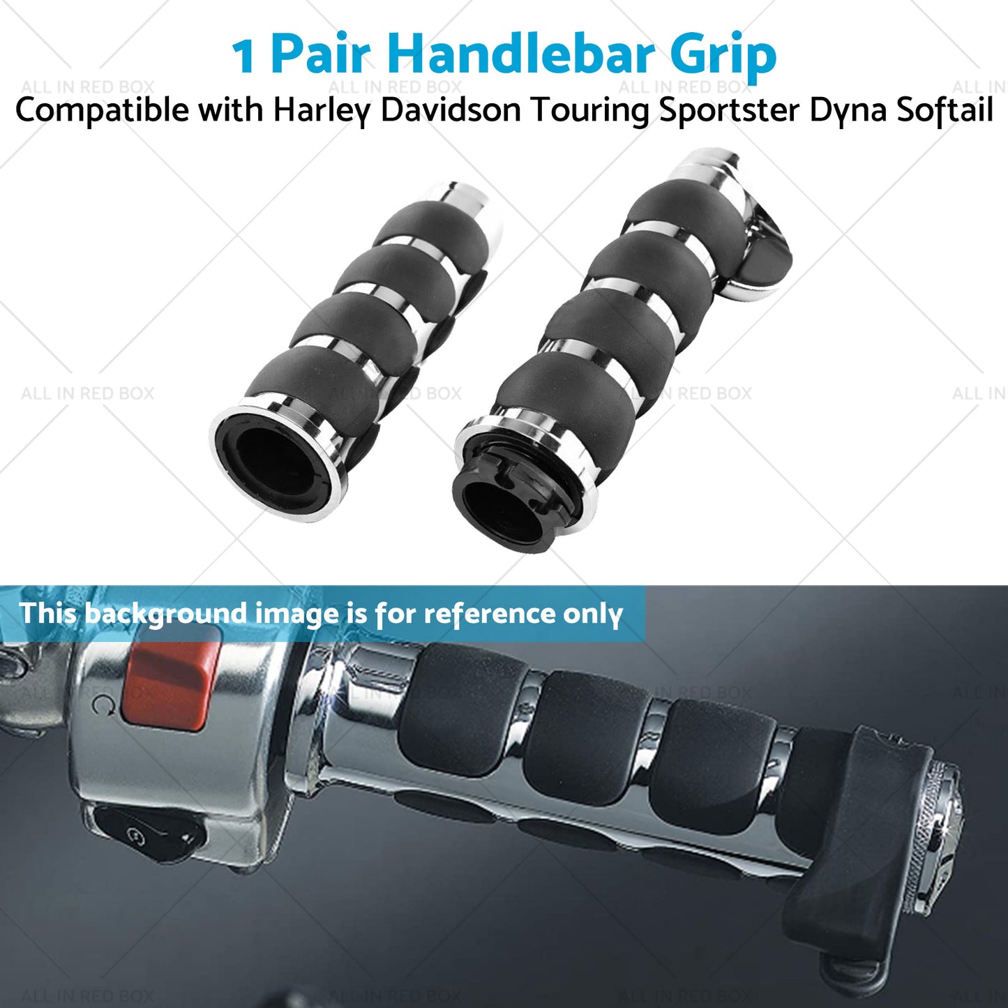 {{ Handlebar Hand Grips Suitable For Harley Davidson Touring Sportster Dyna Softail }} - Buy Car Parts Online at {{ Kaka Auto Parts }}.