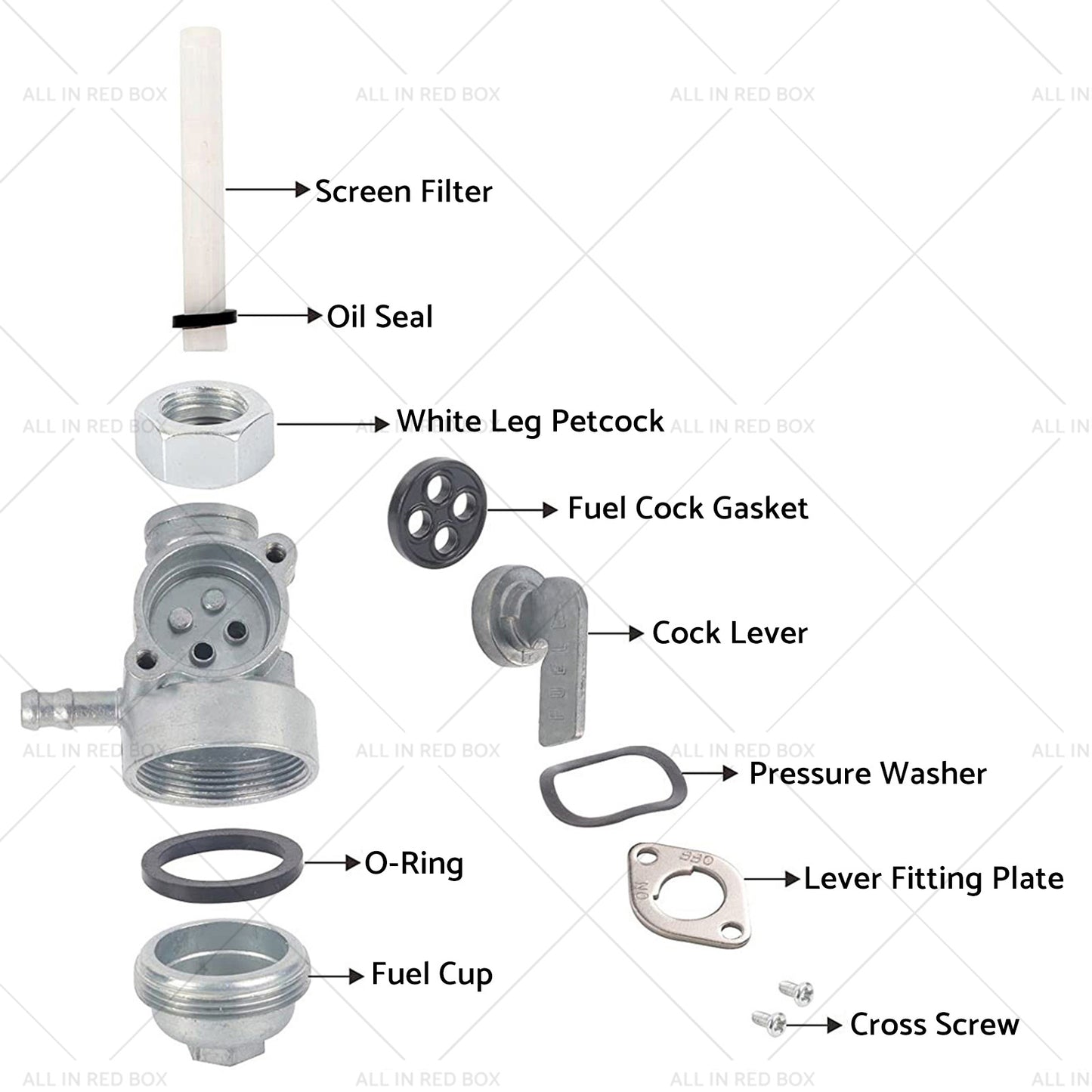 {{ Fuel Tap Tank Switch Valve Petcock For Honda Generator Harbor Freight Champion }} - Buy Car Parts Online at {{ Kaka Auto Parts }}.
