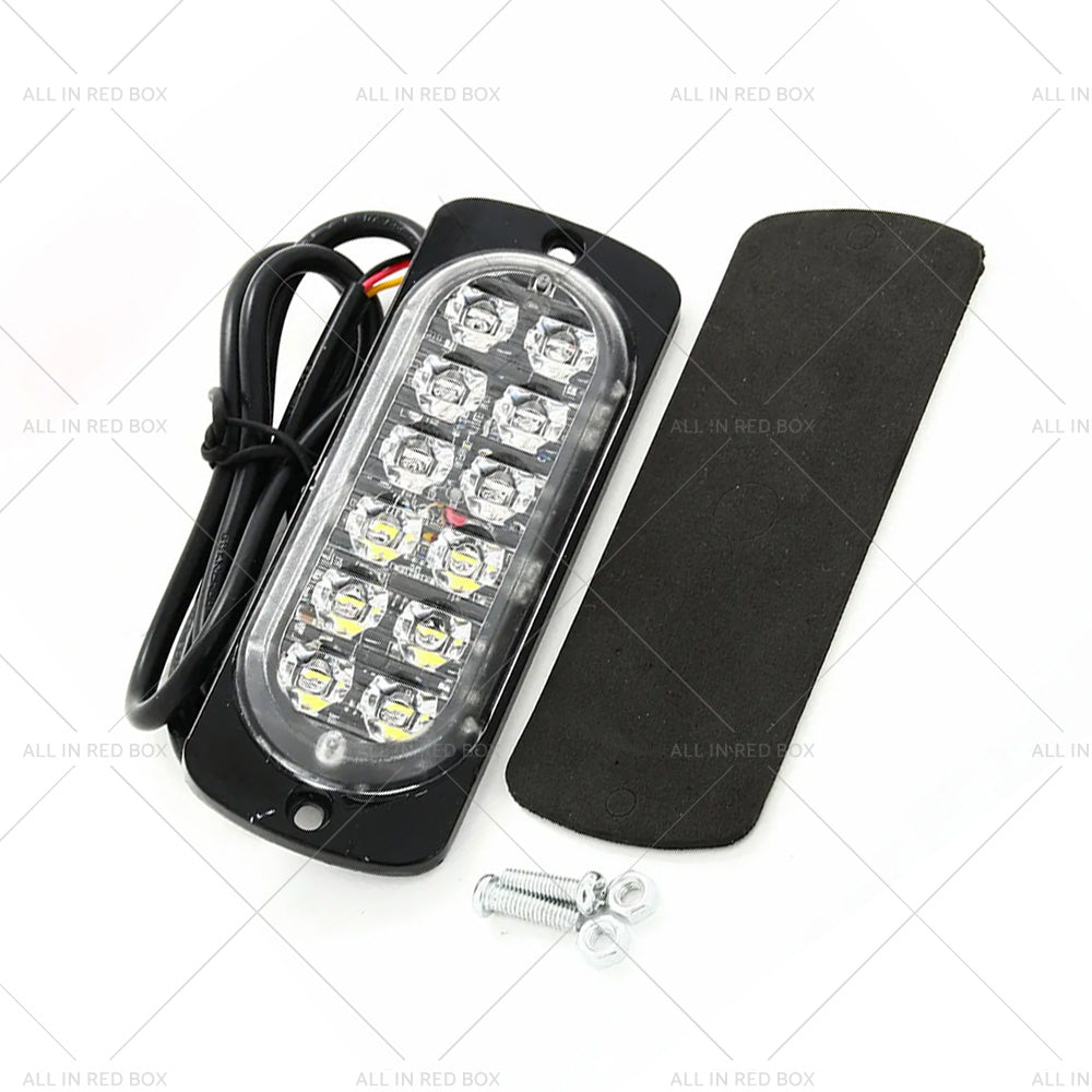 {{ 10x Amber White LED Car Emergency Beacon Warning Hazard Flashing Strobe Light }} - Buy Car Parts Online at {{ Kaka Auto Parts }}.