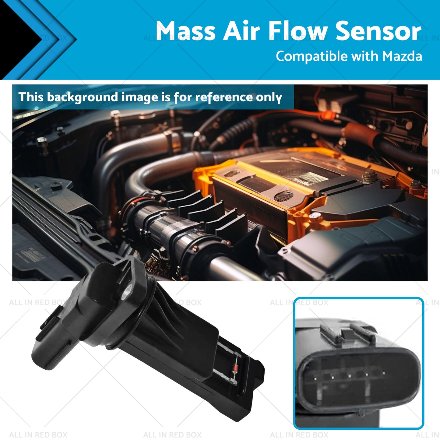 {{ Mass Air Flow Sensor MAF Suitable for Mazda PE01-13-215 }} - Buy Car Parts Online at {{ Kaka Auto Parts }}.