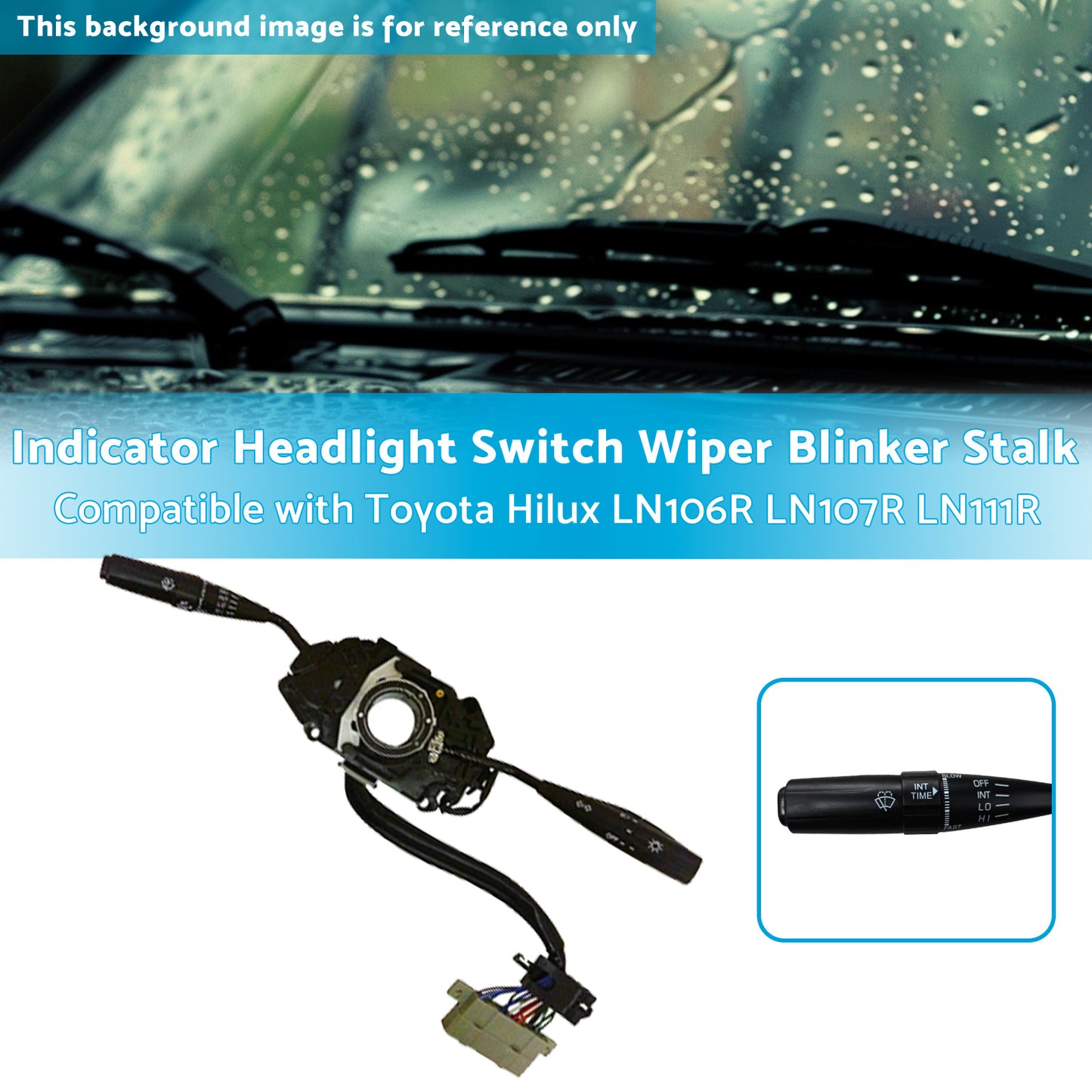 {{ Indicator Headlight Switch Wiper Blinker Stalk Suitable for 91-97 Hilux LN106R }} - Buy Car Parts Online at {{ Kaka Auto Parts }}.