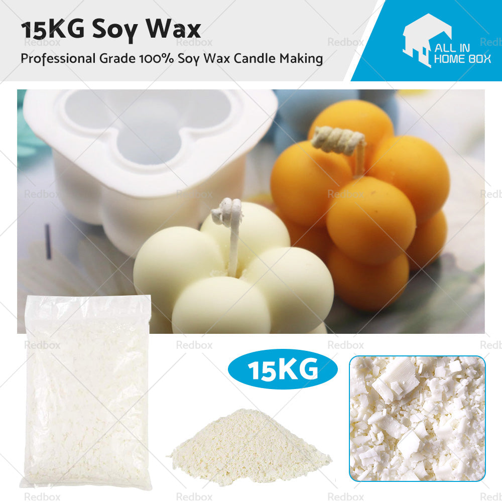 {{ 15KG Natural SOY WAX DIY Craft 100 percent Pure for Melt and Candle Making Bulk Supplies }} - Buy Car Parts Online at {{ Kaka Auto Parts }}.