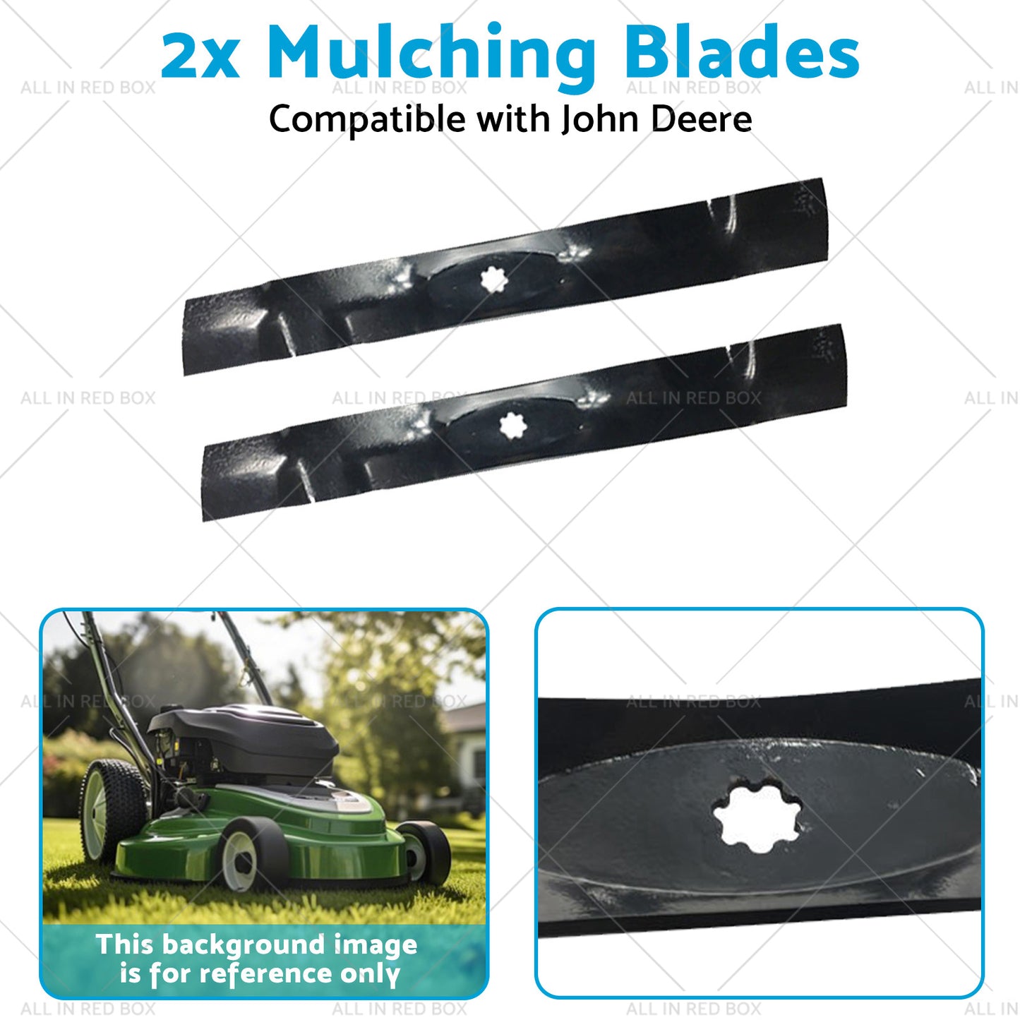 {{ AM141033 GX22151 2x 42 inch Mulching Blades Suitable for John Deere LA115 LA120 D100 }} - Buy Car Parts Online at {{ Kaka Auto Parts }}.