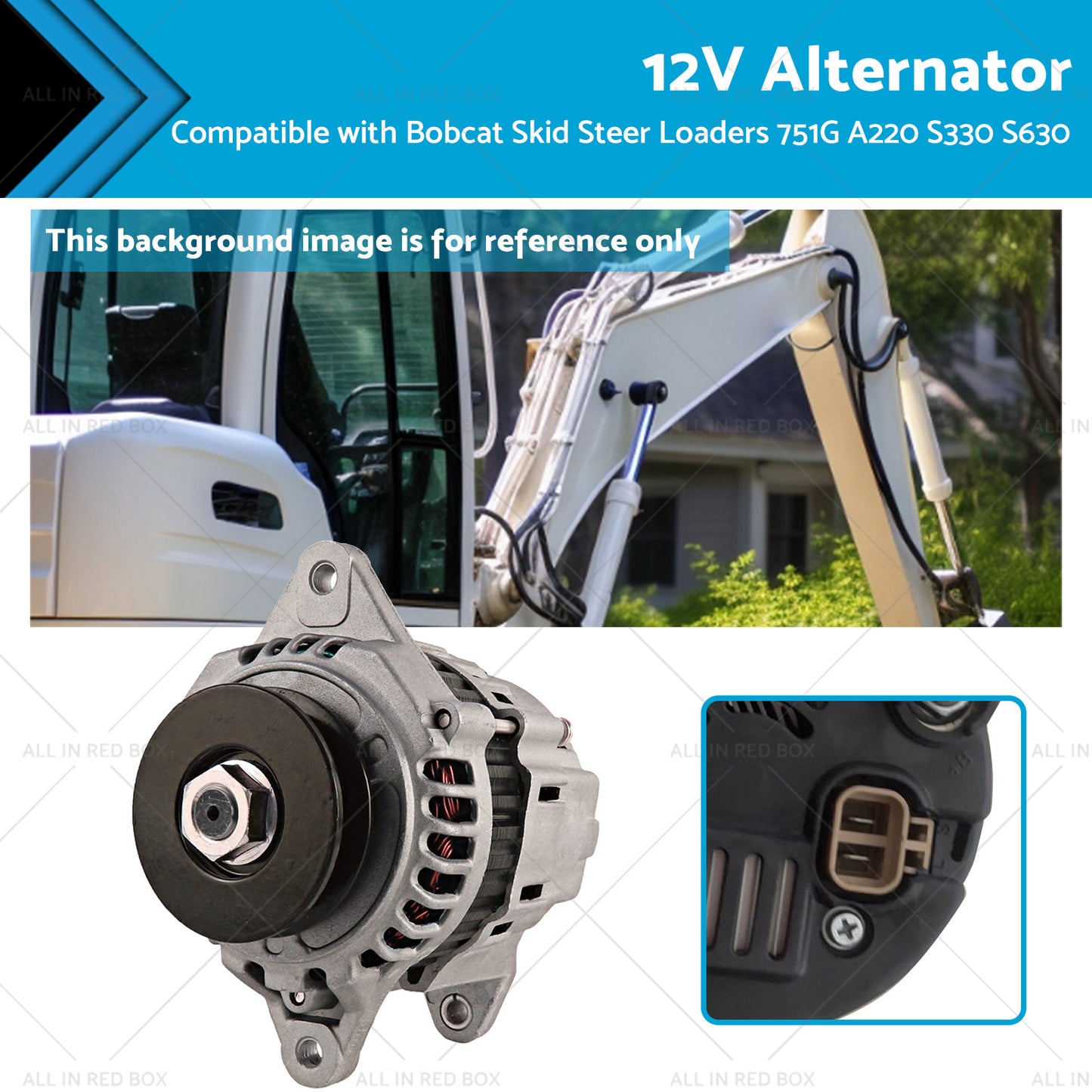 {{ 12V Alternator for Bobcat Skid Steer Loaders 751G A220 S330 S630 6675292,6678205 }} - Buy Car Parts Online at {{ Kaka Auto Parts }}.