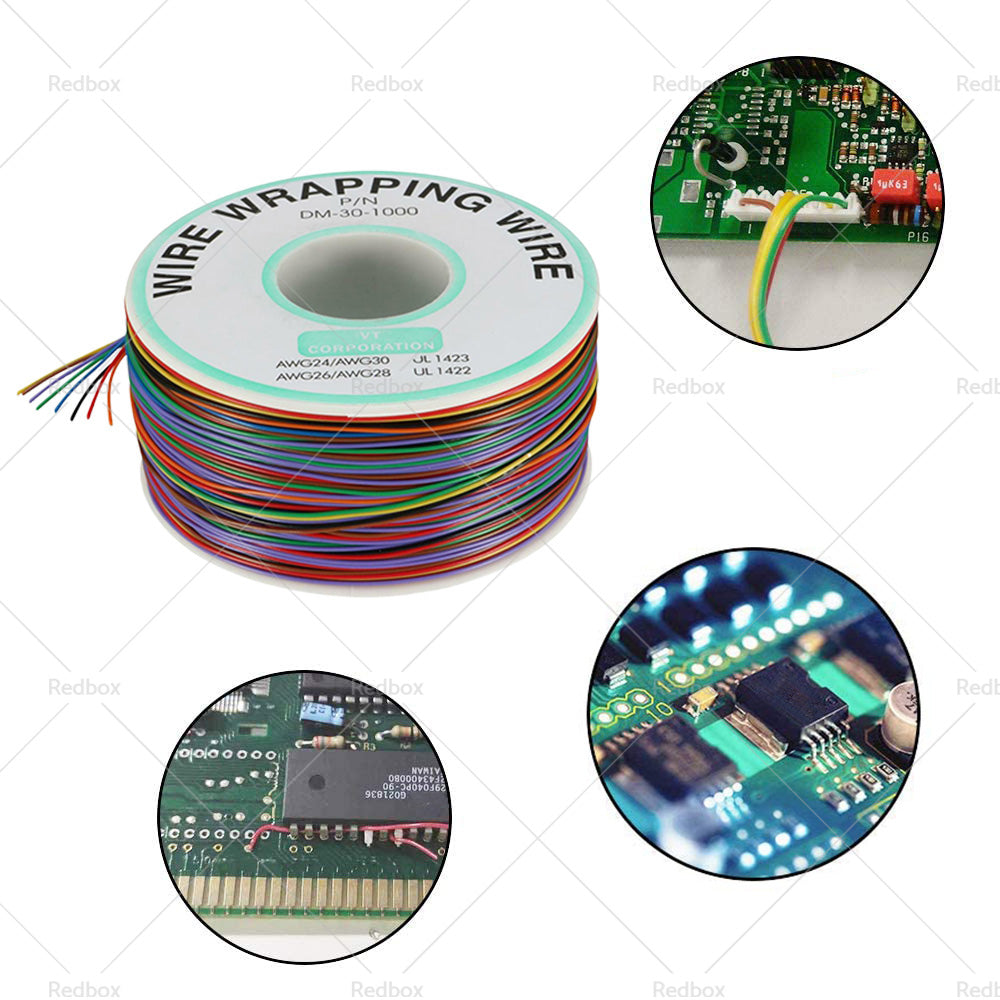 {{ Wrapping Wire Tin Plated Copper Wire P or N DM-30-1000 30 AWG 250M Length 8 Colors }} - Buy Car Parts Online at {{ Kaka Auto Parts }}.