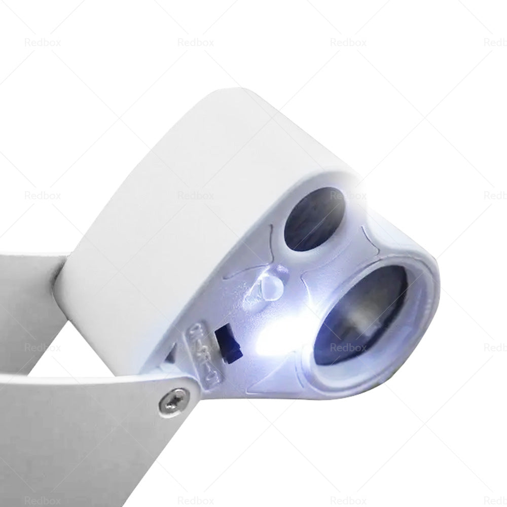 {{ 30X 60X Jewelry Loupe LED Lighted Illuminated Jewelers Eye Loop 2 Lens Magnifier }} - Buy Car Parts Online at {{ Kaka Auto Parts }}.