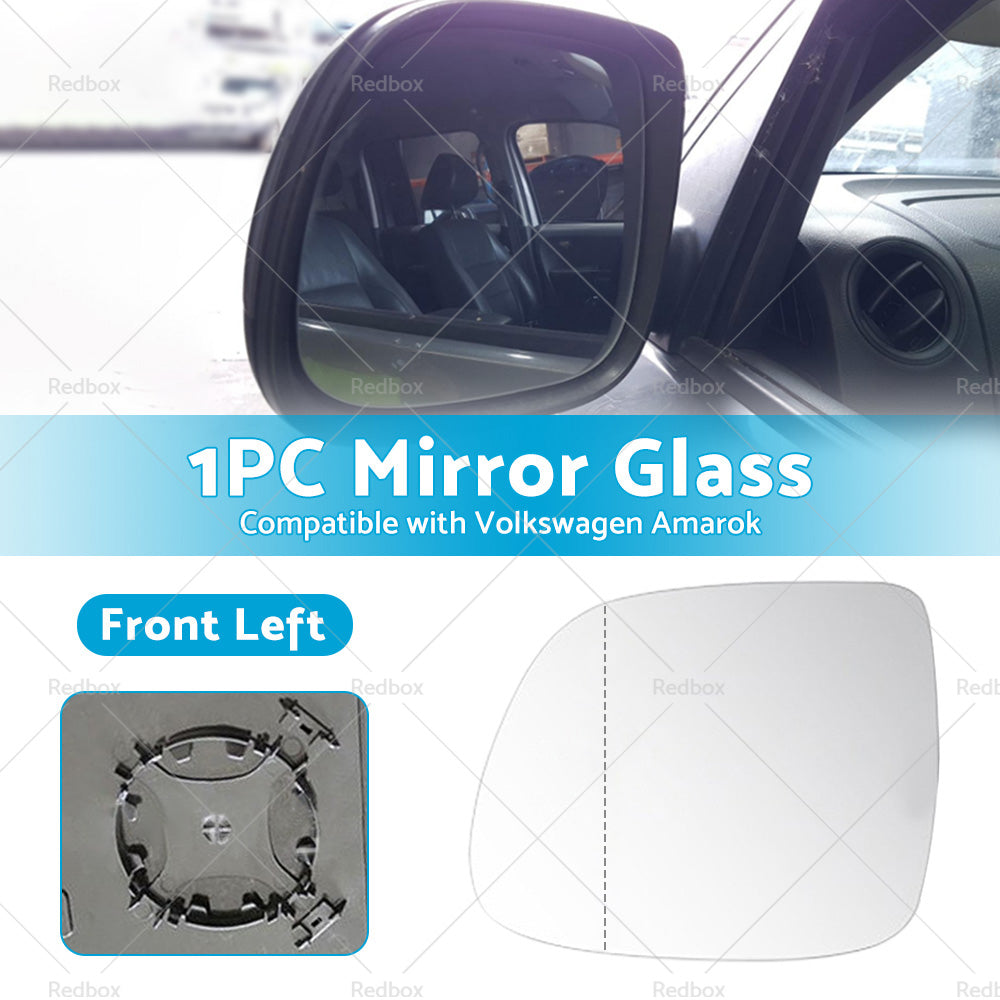 {{ Suitable for VW AMAROK 2010-2018 Left Side Mirror Glass With Heated Convex base }} - Buy Car Parts Online at {{ Kaka Auto Parts }}.